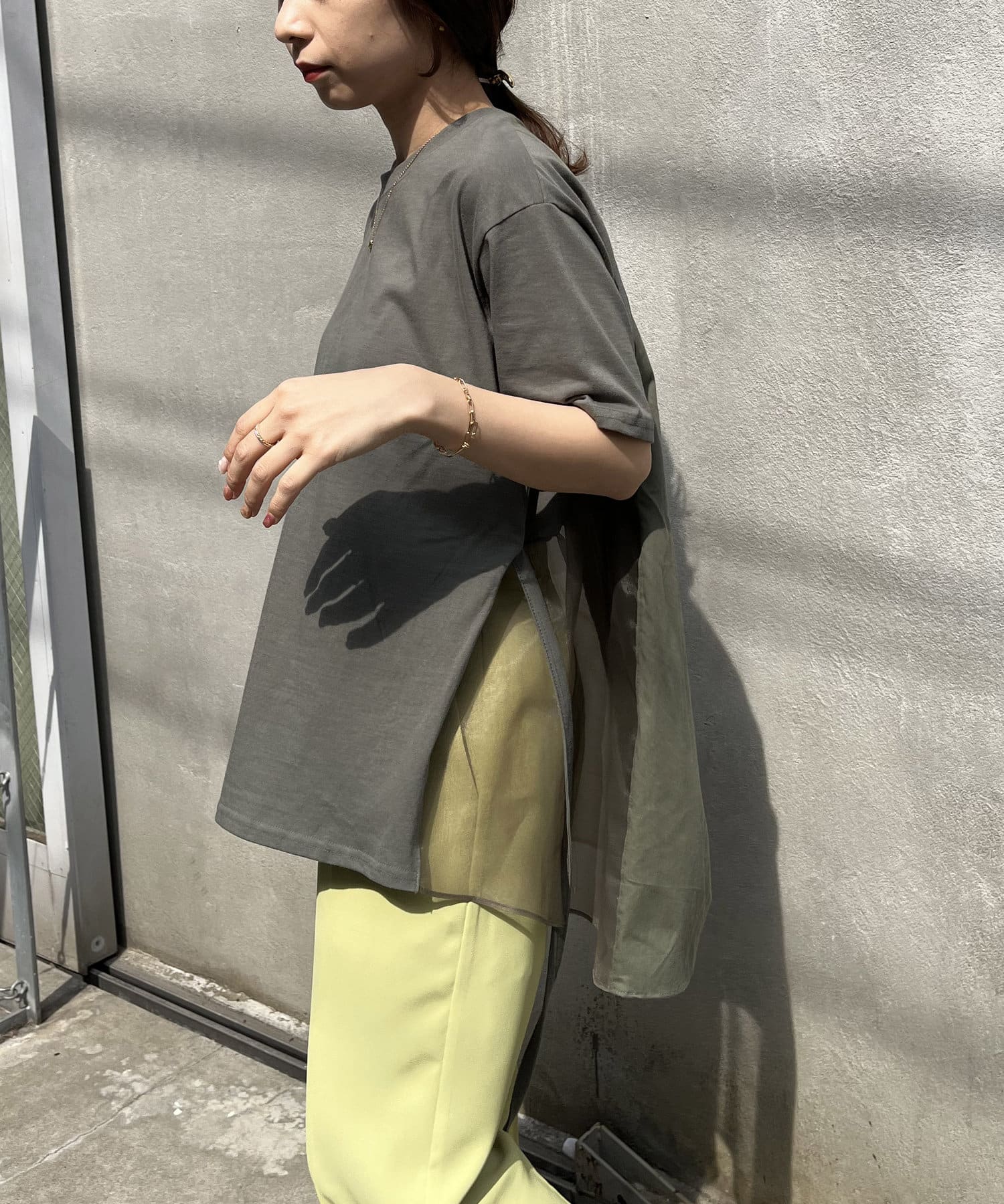 異素材パネルtシャツ Capricieux Le Mage カプリシュレマージュ レディース Pal Closet パルクローゼット パルグループ公式ファッション通販サイト