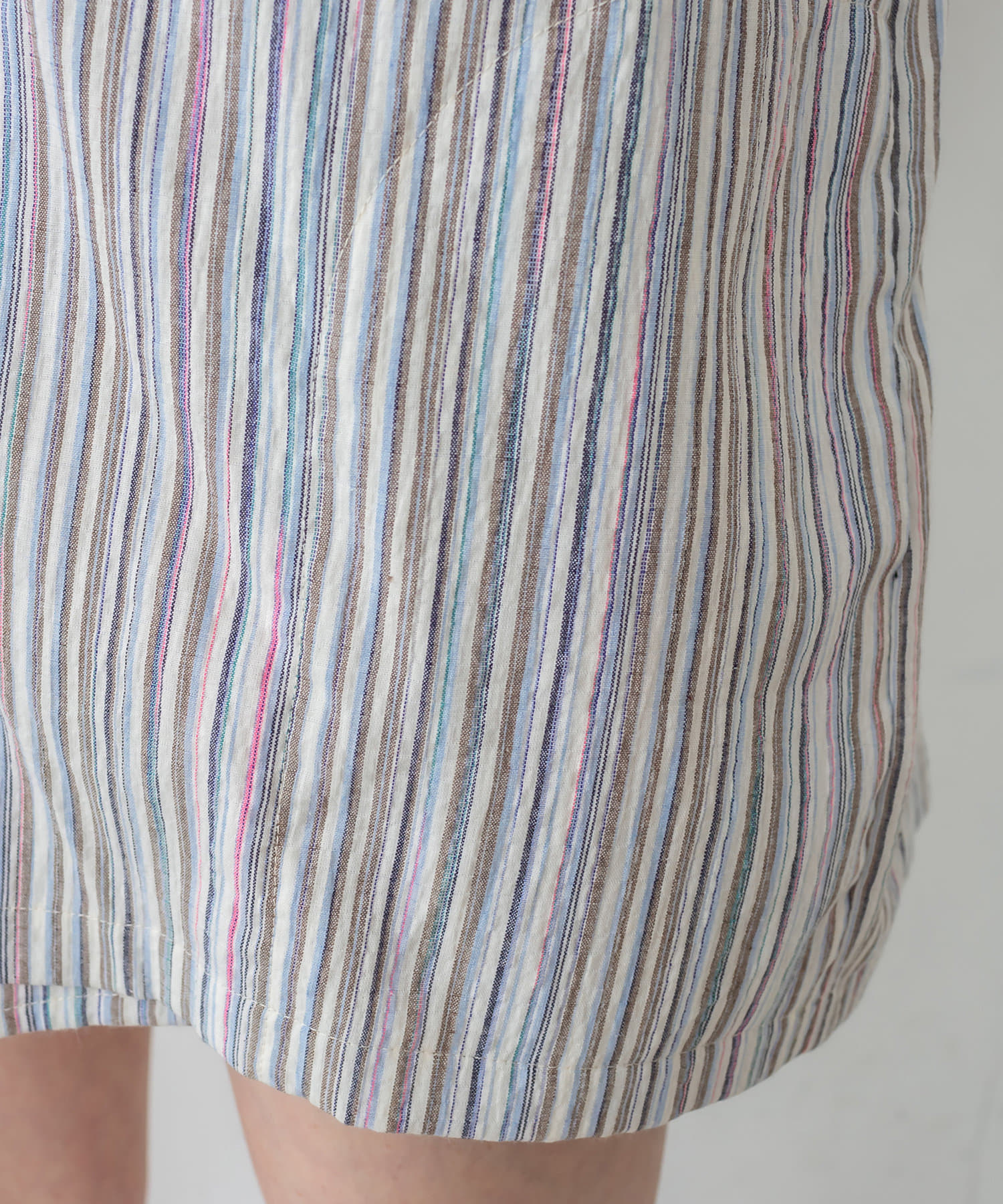 OUTLET(アウトレット) 【mystic】マルチストライプサマーパーカー