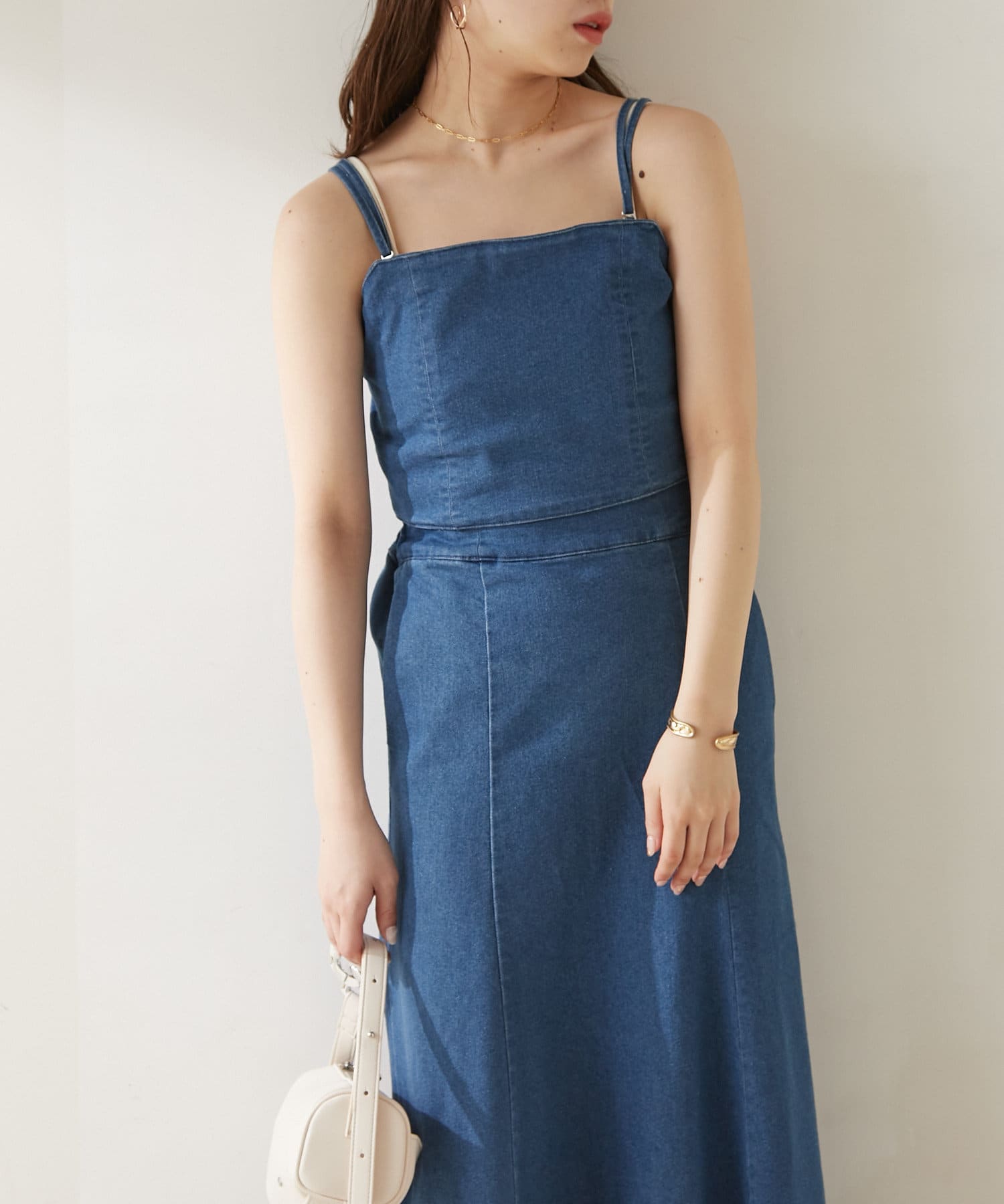 デニムバック細リボンマルチウェイキャミワンピース Chico チコ レディース Pal Closet パルクローゼット パルグループ公式ファッション通販サイト