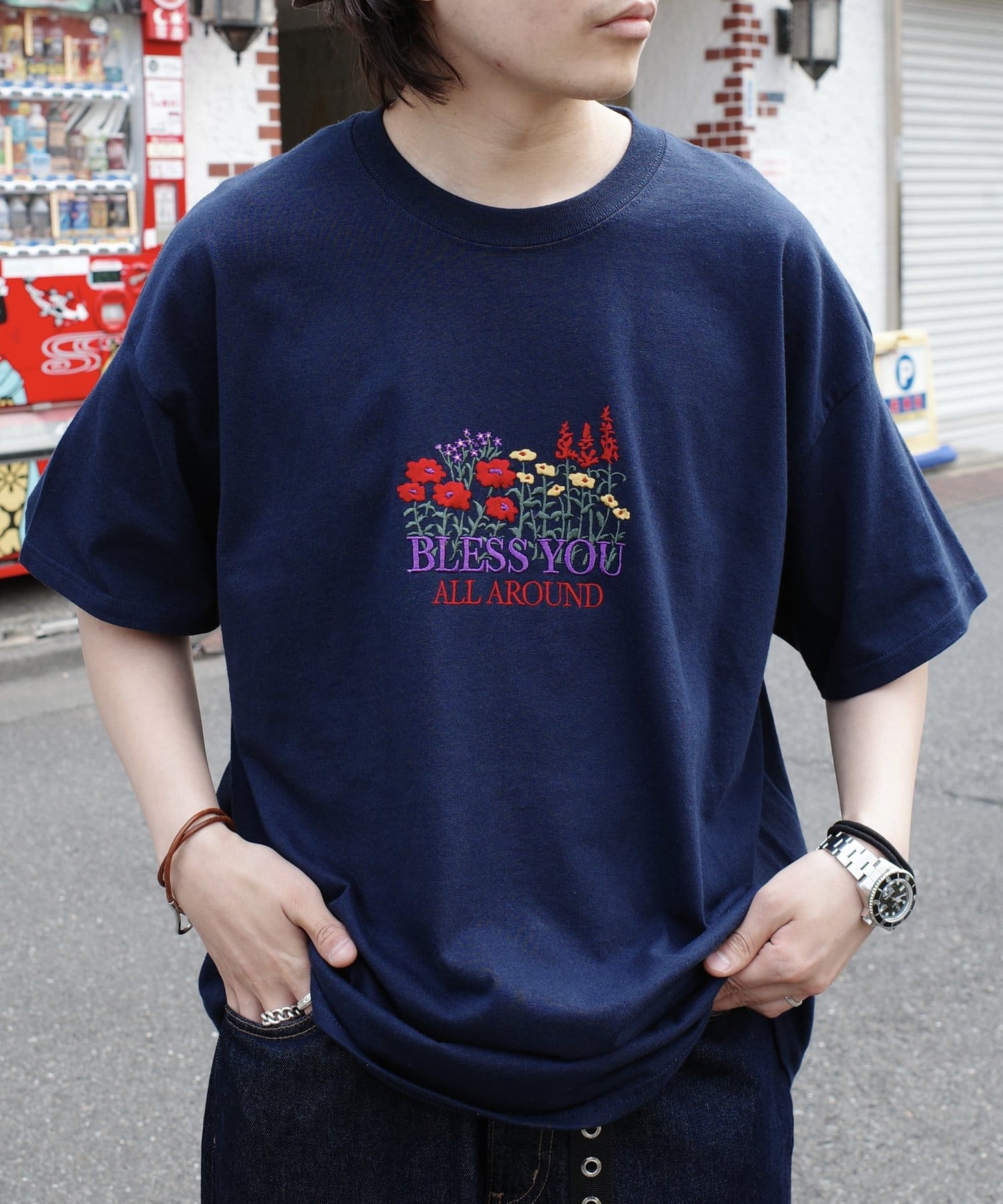 WHO’S WHO gallery(フーズフーギャラリー) 【BLESS YOU/ブレスユー】フラワーバンチTEE