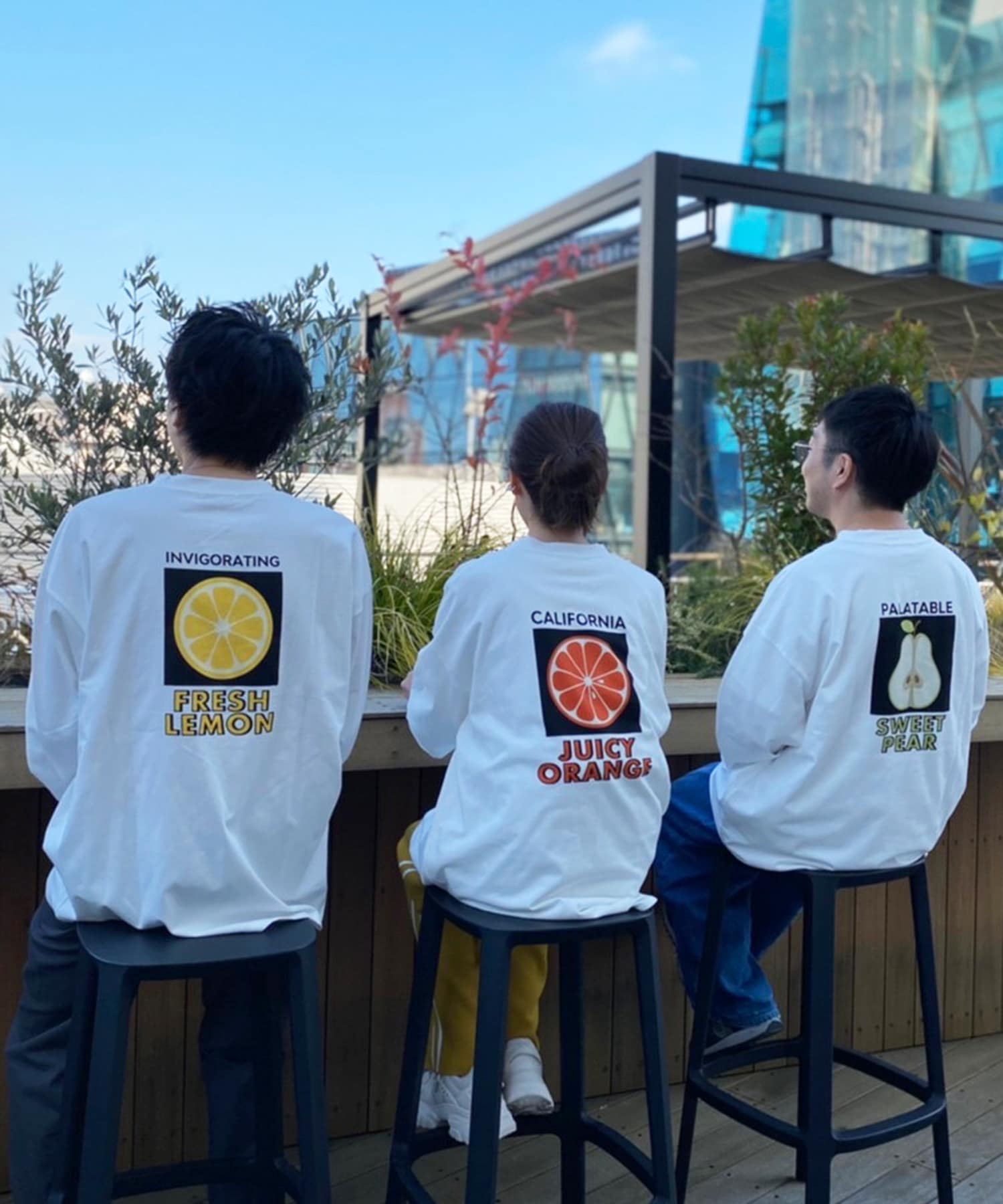 NICE CLAUP / OLIVE des OLIVE OUTLET(ナイスクラップ  / オリーブ デ オリーブ アウトレット) 【NUNIFE】フルーツプリントロンＴ