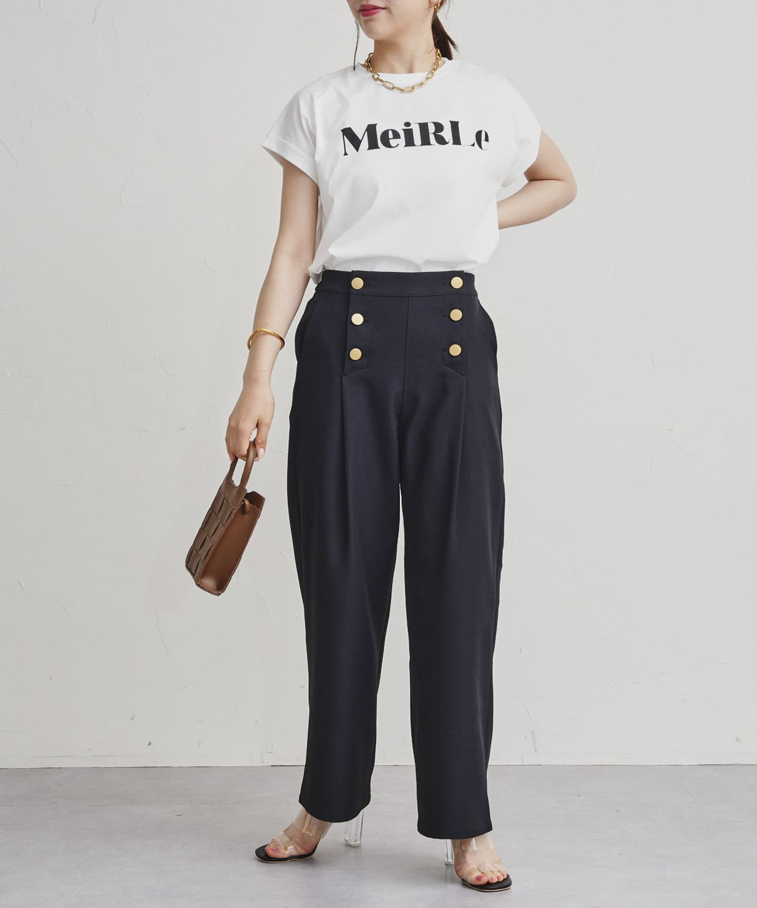 tシャツ ドライタッチコットンロゴT レディース ドライタッチコットンロゴTシャツ | prose verse(プロズヴェール