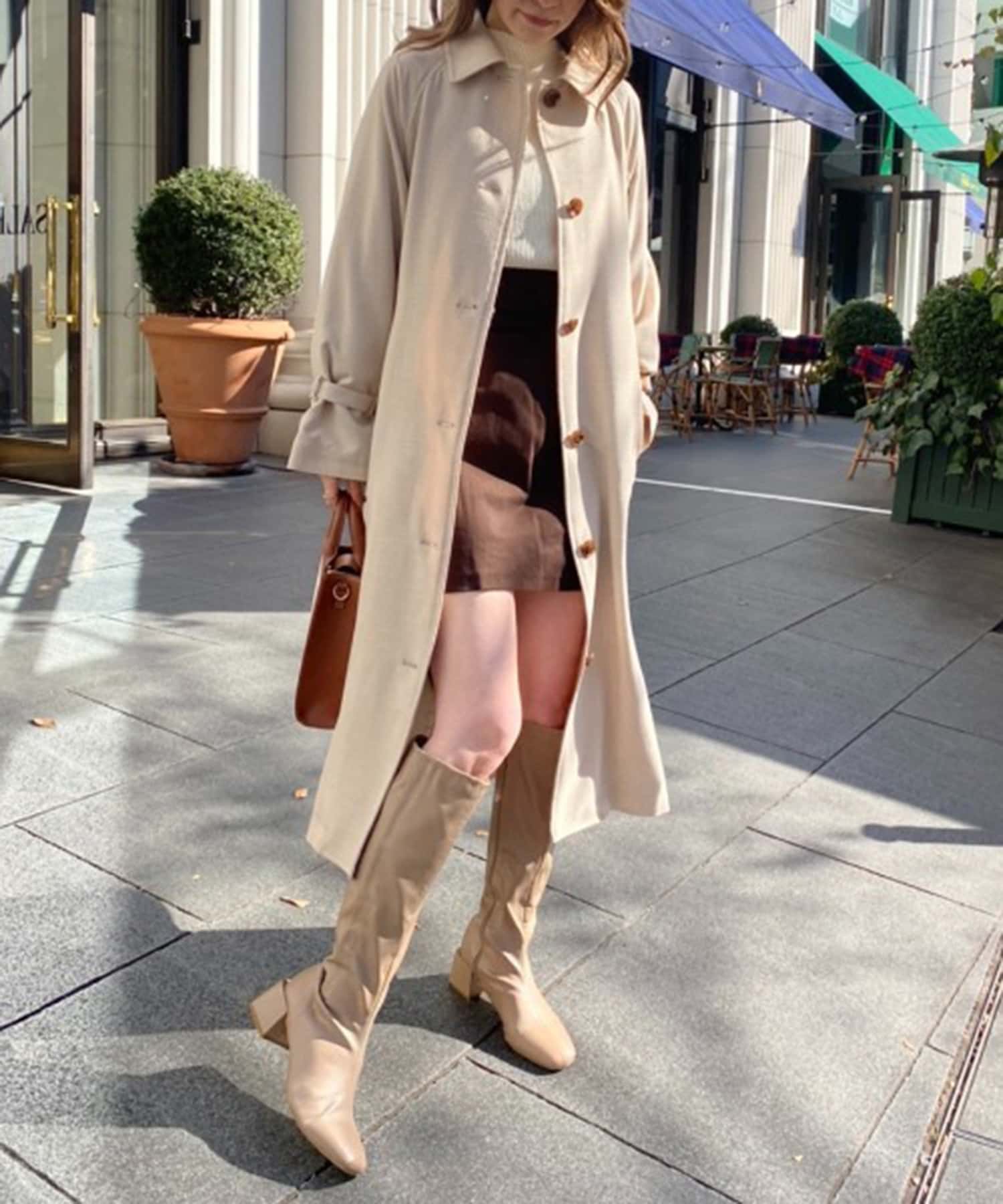 値下済】PUBLIC TOKYO ケープアシメコート ケープ付コート|ems excite