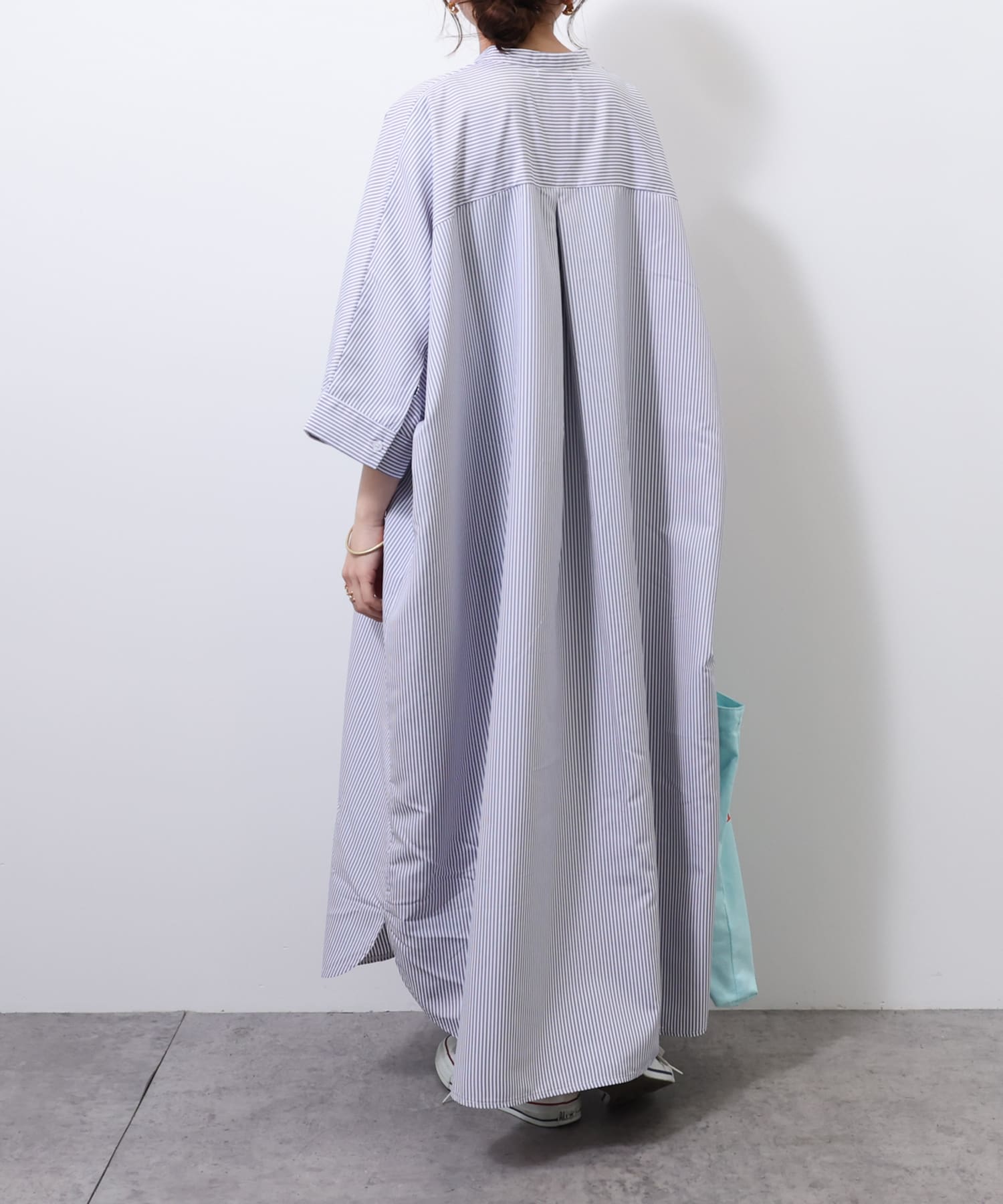 NICE CLAUP / OLIVE des OLIVE OUTLET(ナイスクラップ  / オリーブ デ オリーブ アウトレット) バンドカラーシャツワンピース