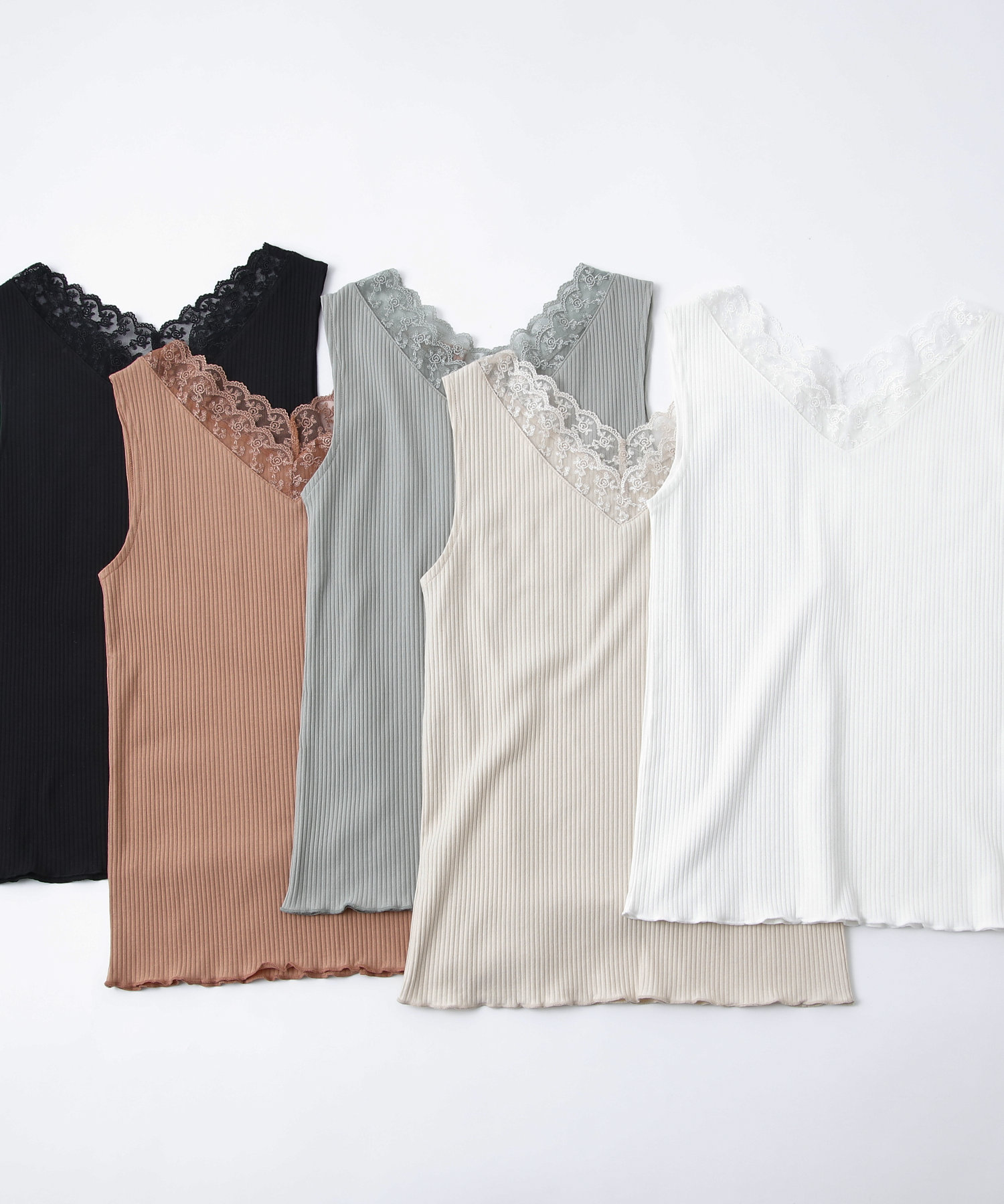 テレコｖネックレース付きタンク Olive Des Olive Outlet オリーブ デ オリーブ アウトレット レディース Pal Closet パルクローゼット パルグループ公式ファッション通販サイト