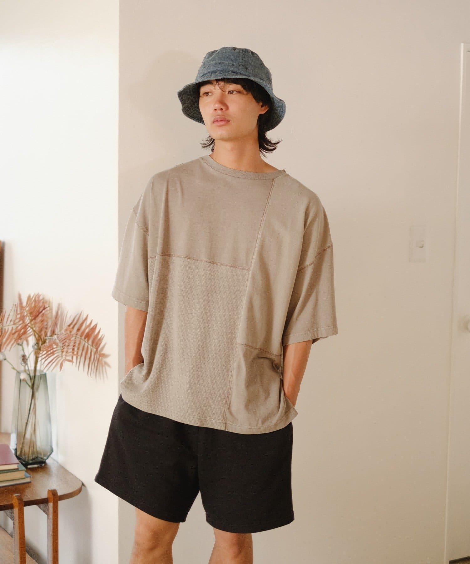 OUTLET(アウトレット) 【Kastane】【WHIMSIC】 PATCH WORK T-SHIRT