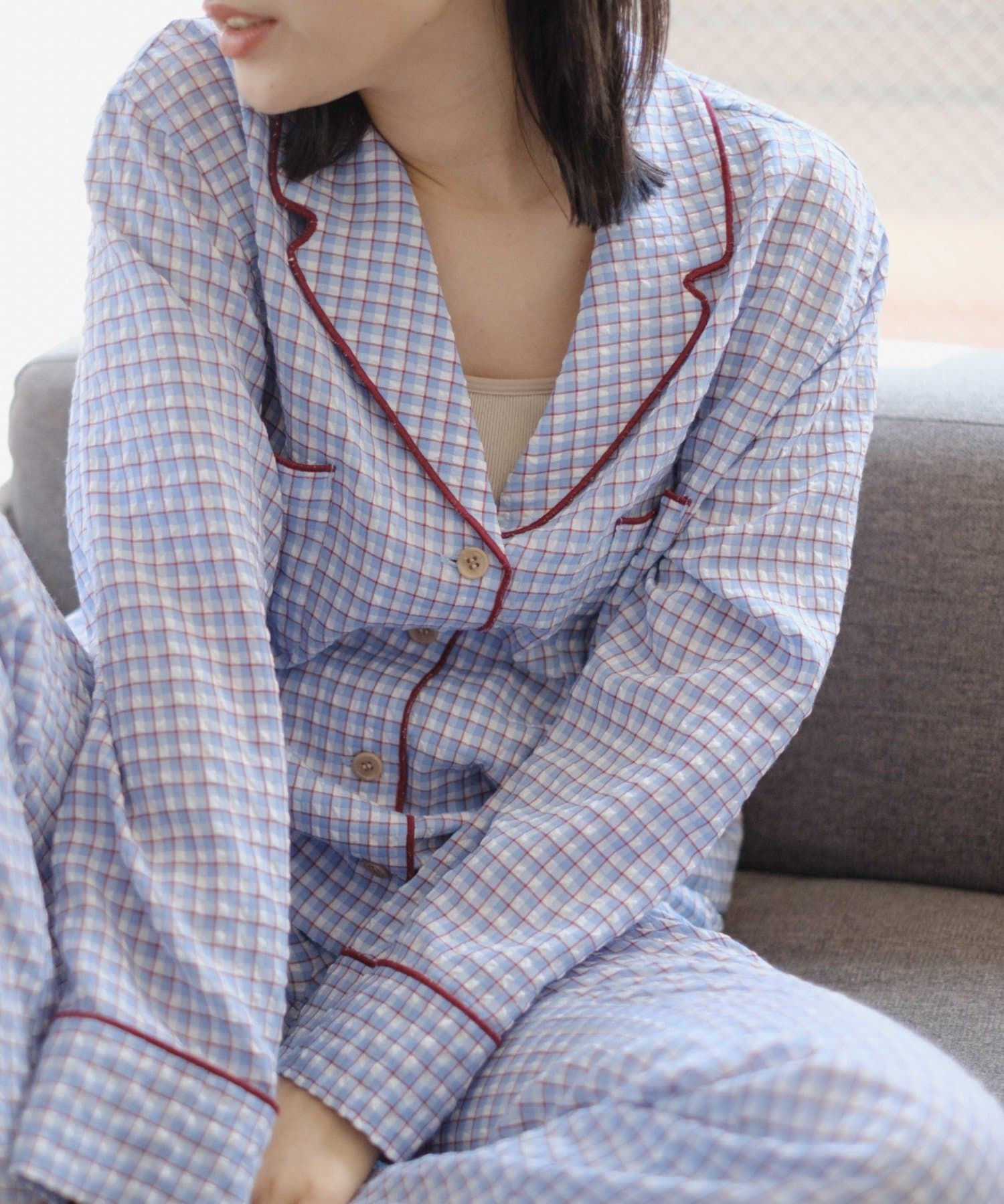 OUTLET(アウトレット) 【Kastane】pajama-ish shirt