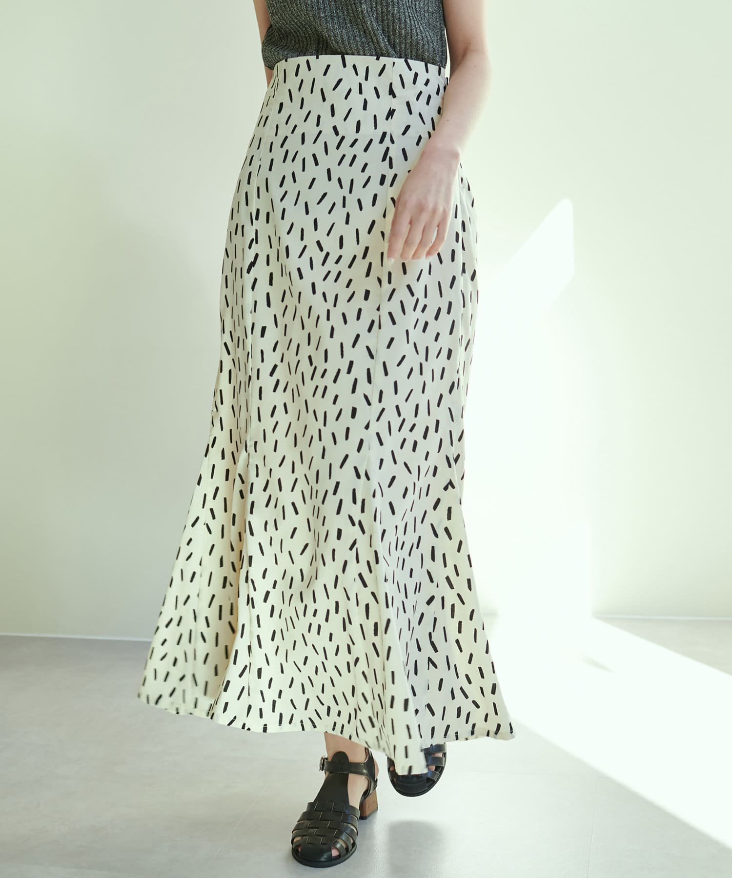 ロングドットマーメイドスカート Nice Claup Outlet ナイスクラップ アウトレット レディース Pal Closet パルクローゼット パルグループ公式ファッション通販サイト