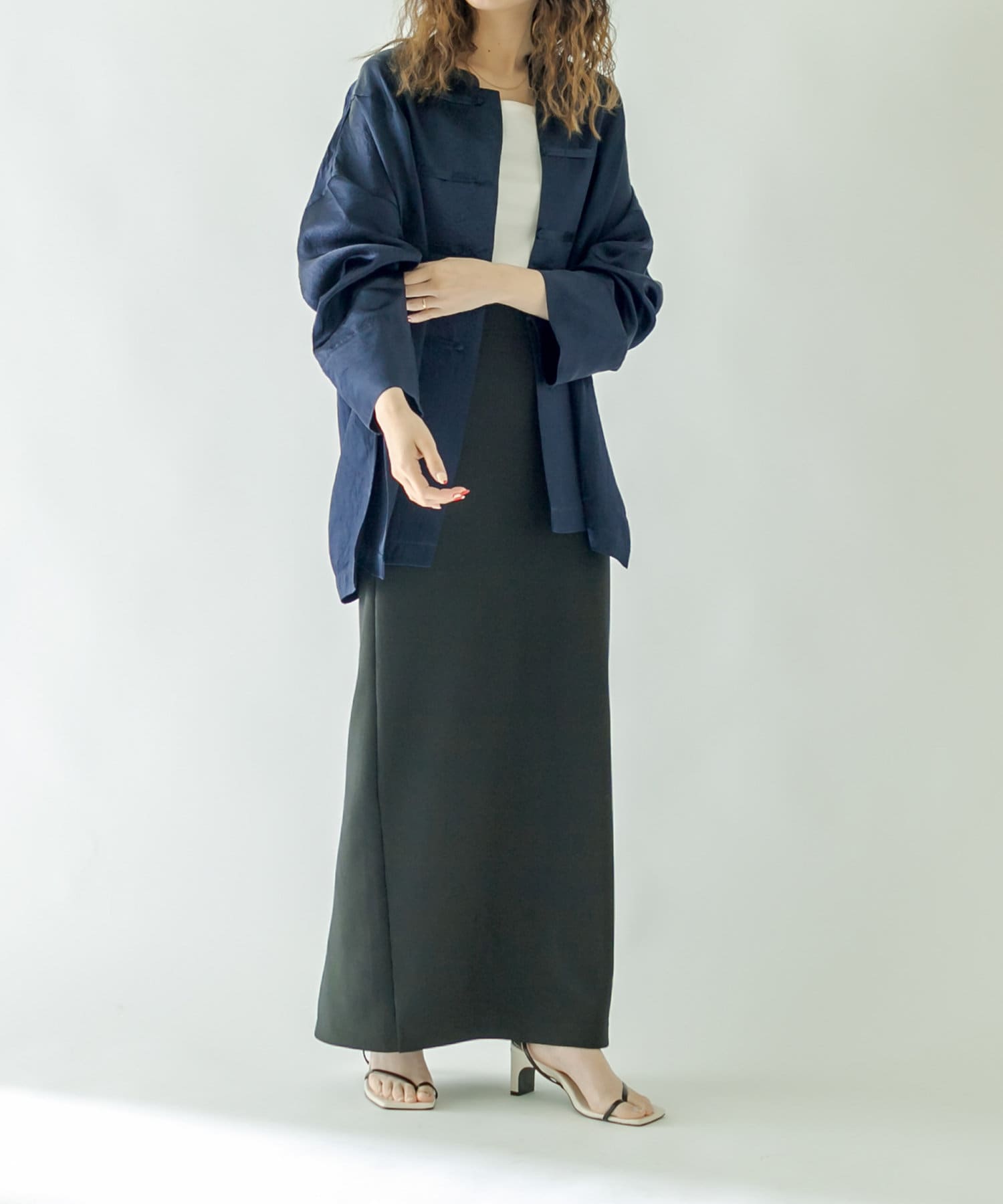 サテンチャイナシャツ | mystic(ミスティック)レディース | PAL CLOSET
