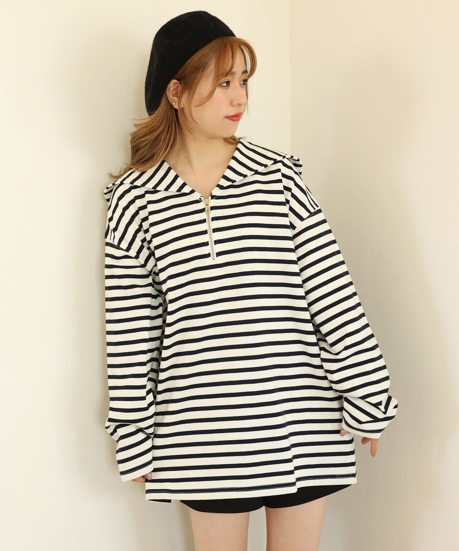 NICE CLAUP / OLIVE des OLIVE OUTLET(ナイスクラップ  / オリーブ デ オリーブ アウトレット) セーラーボーダー