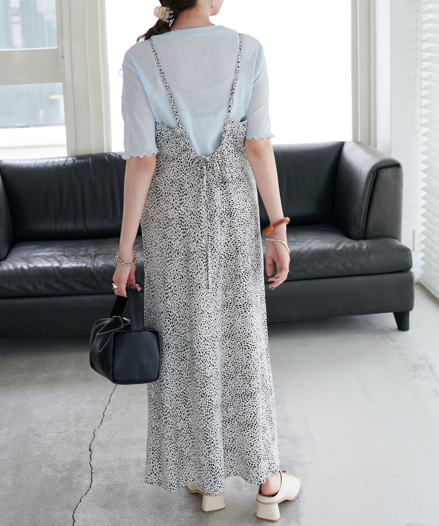 ダルメシアン柄キャミワンピース 着用動画あり Discoat ディスコート レディース Pal Closet パルクローゼット パルグループ公式ファッション通販サイト