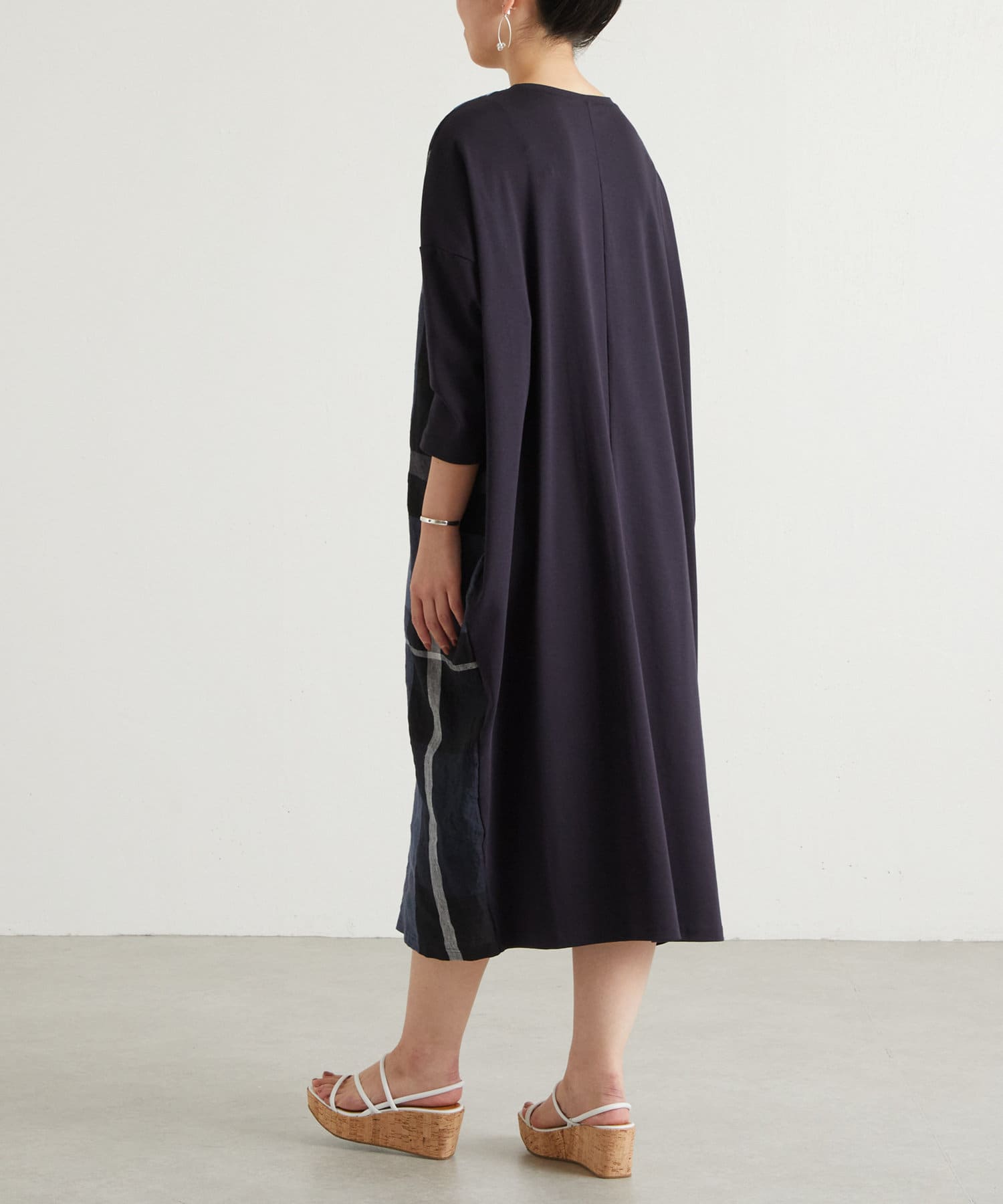 Liveでご紹介 リネンビッグチェック丸ワンピース Beardsley ビアズリー レディース Pal Closet パルクローゼット パルグループ公式ファッション通販サイト