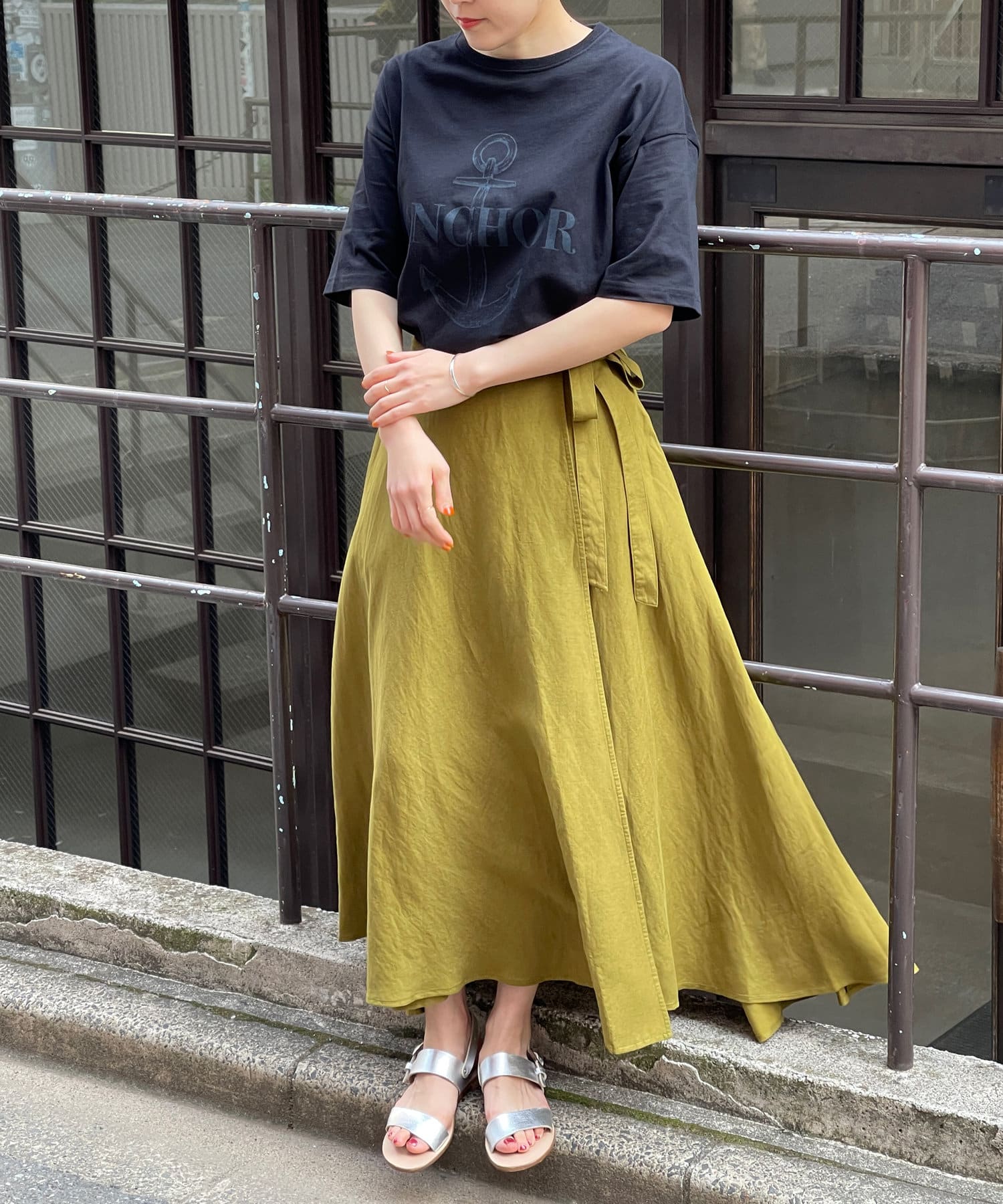 Liveでご紹介 麻レーヨンロングラップスカート Beardsley ビアズリー レディース Pal Closet パルクローゼット パルグループ公式ファッション通販サイト