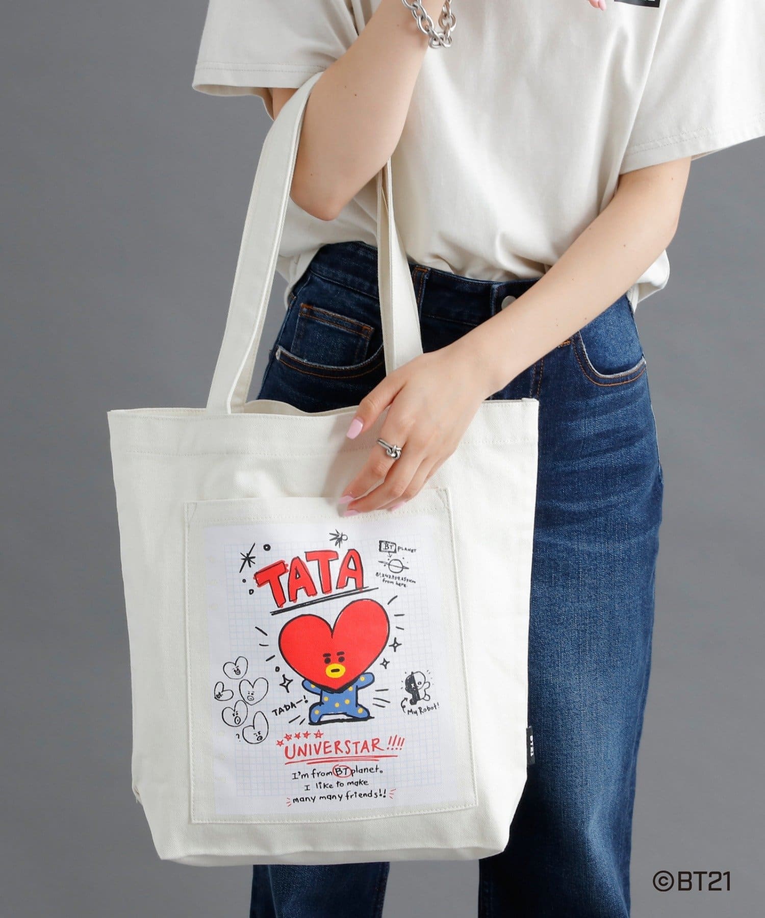 BT21 5th anniversary トートバッグ C2 - エコバッグ