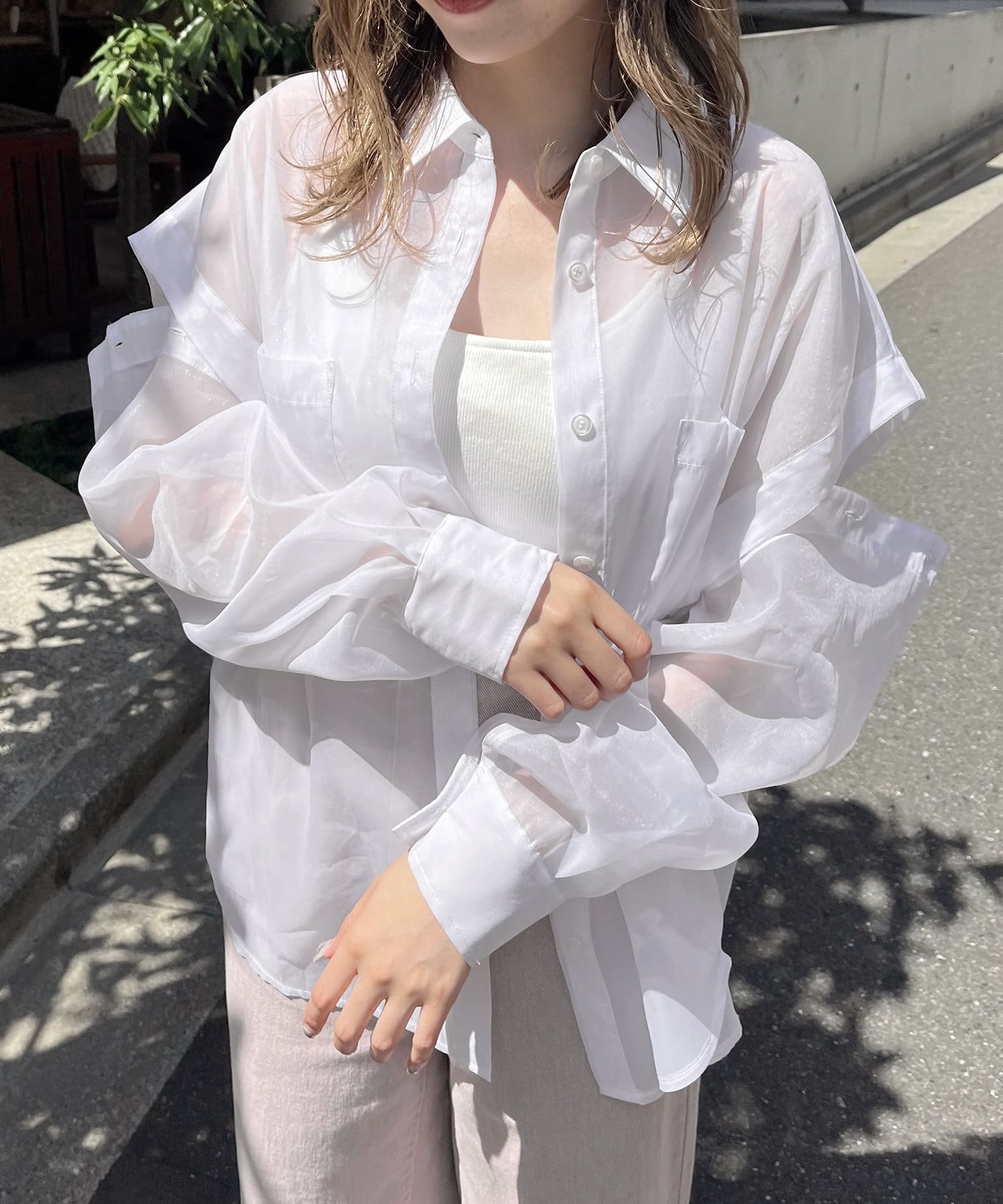激安セール】 OLIVE des 花柄シャツ opri.sg