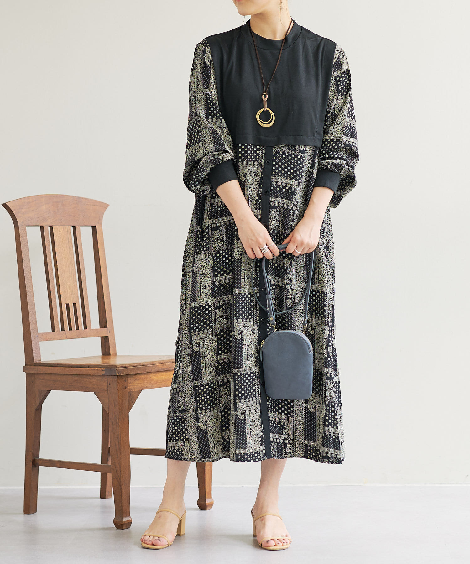 Web限定 ベスト風ペイズリーワンピース Pal Collection パルコレクション レディース Pal Closet パルクローゼット パルグループ公式ファッション通販サイト