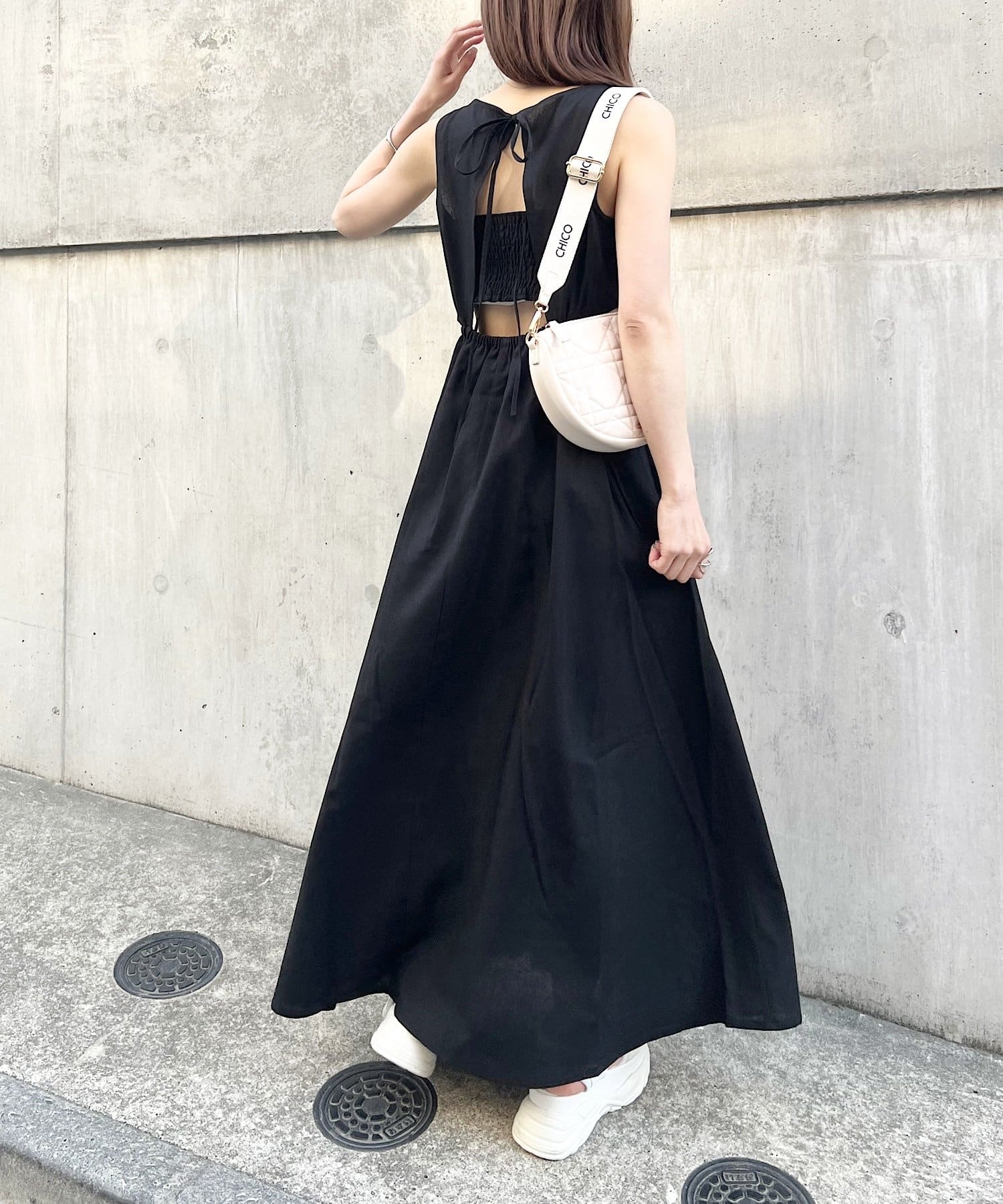 *値下げ*【新品タグ付き】mite original flare dress