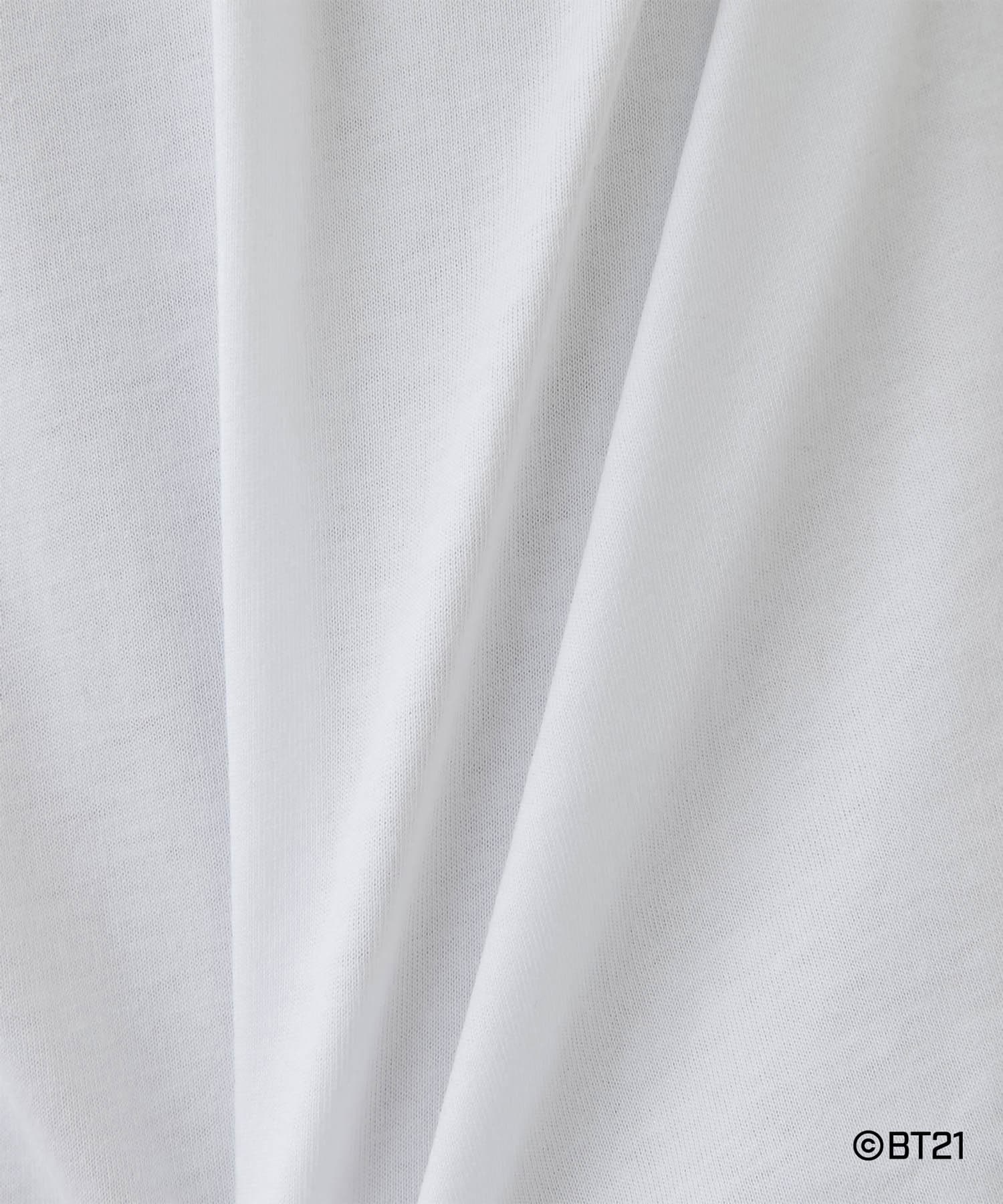 GALLARDAGALANTE(ガリャルダガランテ) 【BT21】ワンポイント刺繍Tシャツ/RJ