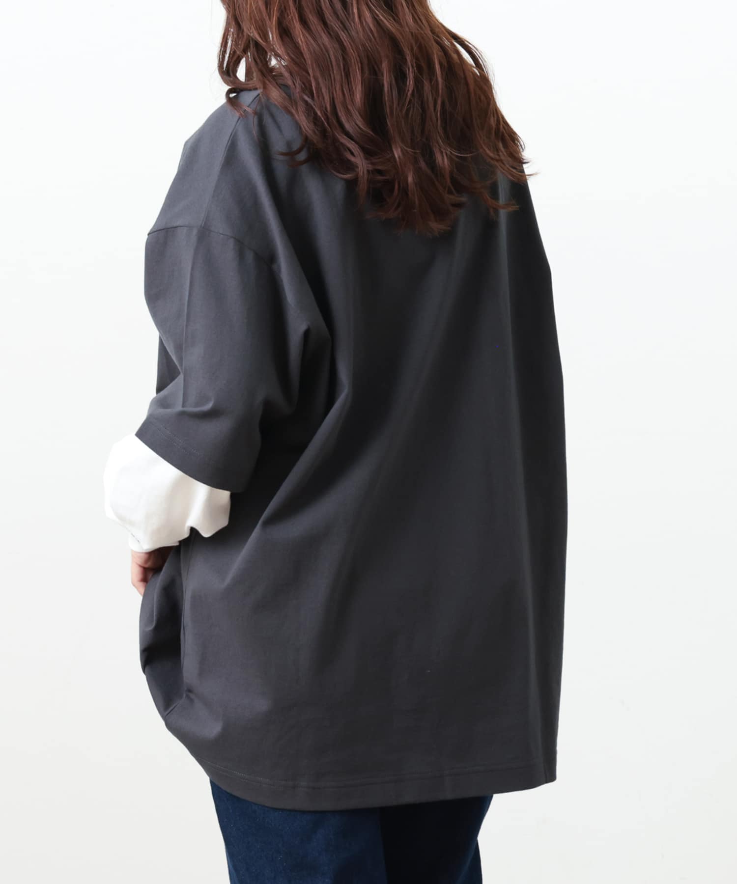 NICE CLAUP / OLIVE des OLIVE OUTLET(ナイスクラップ  / オリーブ デ オリーブ アウトレット) 重ね着風カジュアルロンT