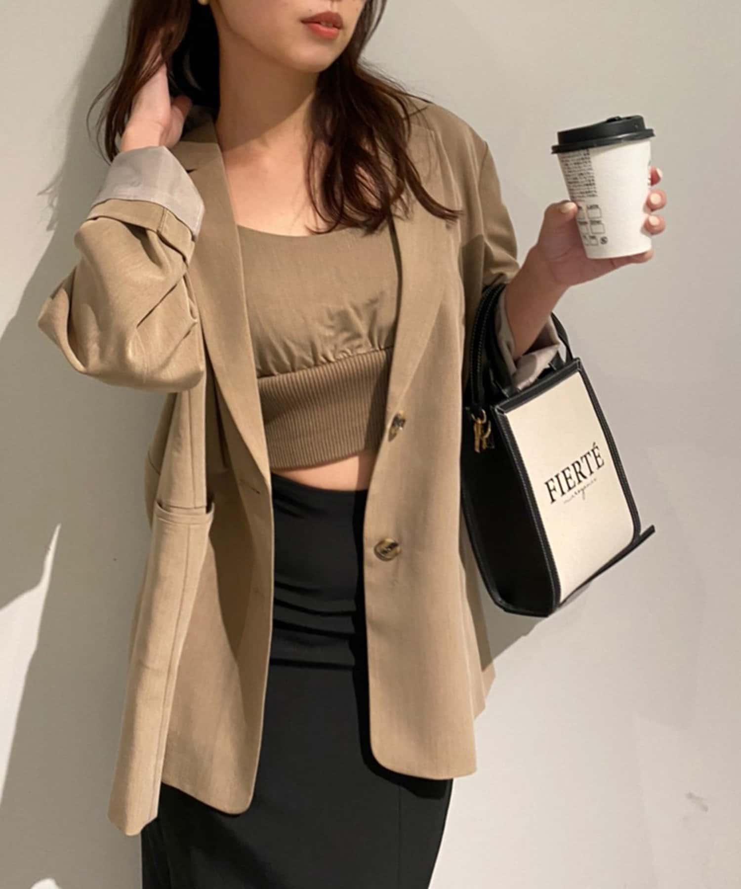 NICE CLAUP / OLIVE des OLIVE OUTLET(ナイスクラップ  / オリーブ デ オリーブ アウトレット) 美シルエットテーラード