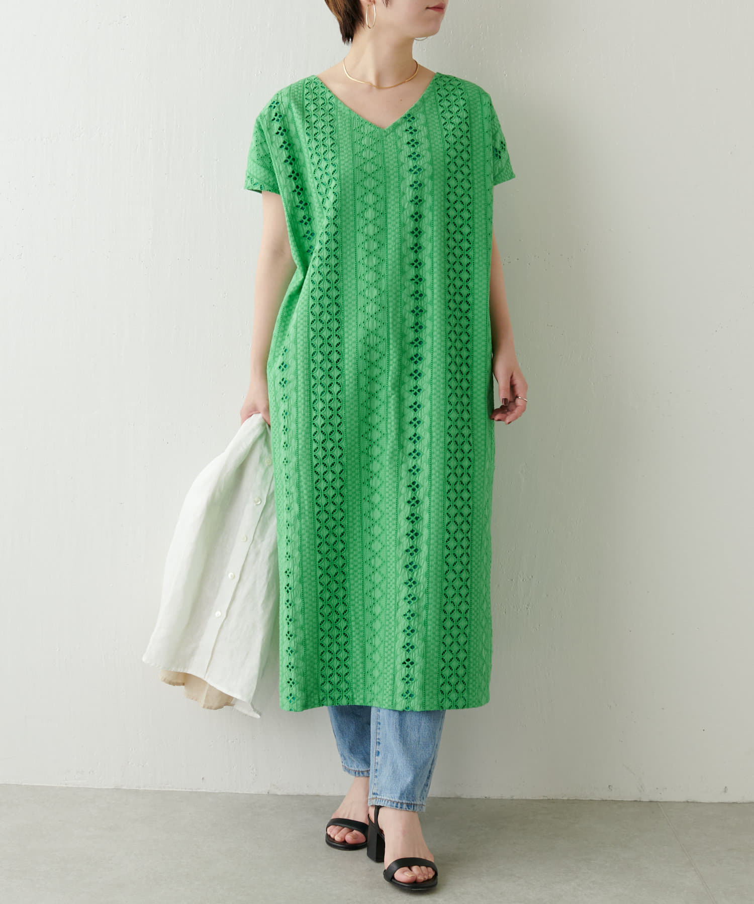 夏カラーが素敵 2way刺繍ワンピース Jena Espace Merveilleux ジェナ エスパスメルヴェイユ レディース Pal Closet パルクローゼット パルグループ公式ファッション通販サイト