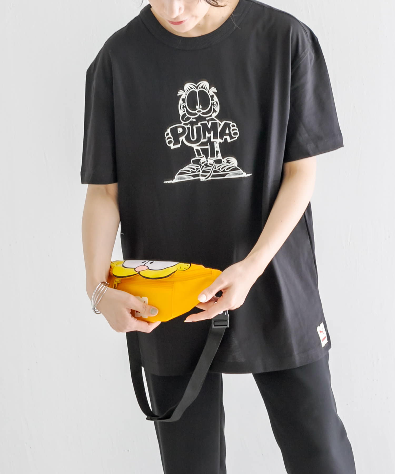 ear PAPILLONNER(イア パピヨネ) PUMA×GARFIELD (ガーフィールド)Tシャツ