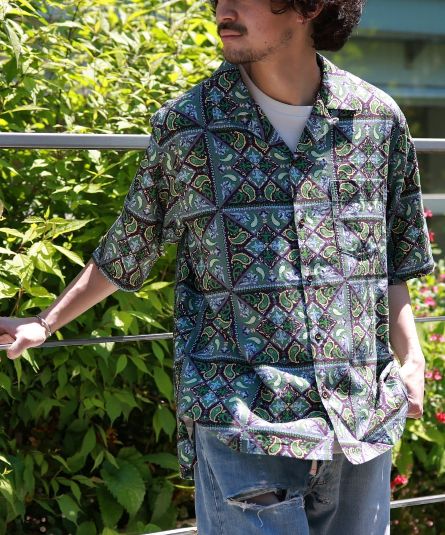 engineered garments アフリカンバティック柄ジャケット XS