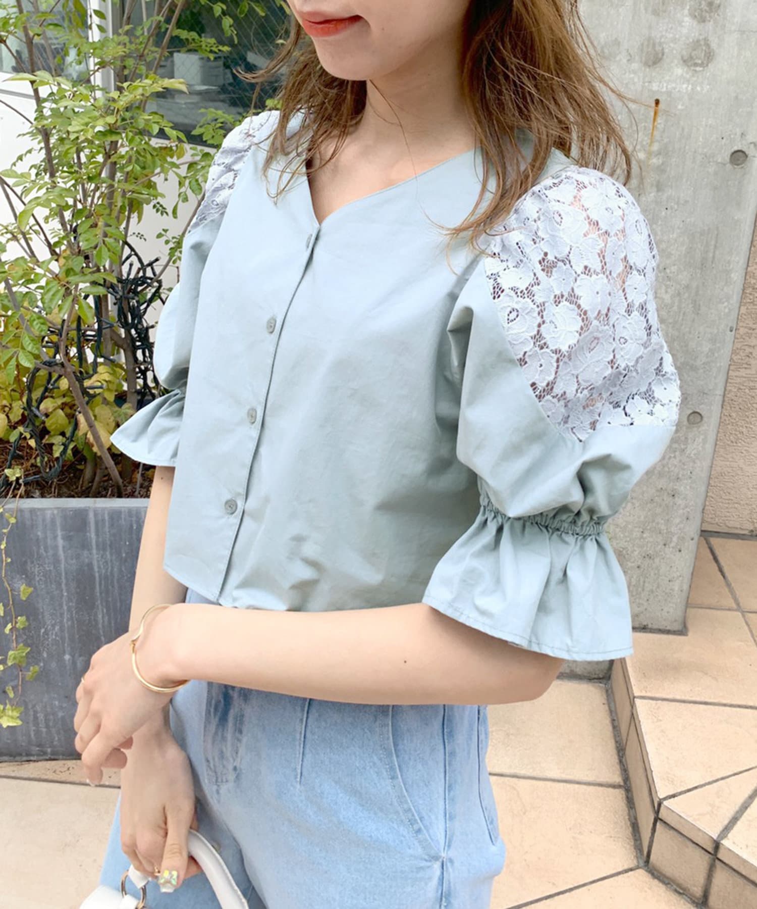袖レースブラウス Olive Des Olive オリーブ デ オリーブ レディース Pal Closet パルクローゼット パルグループ公式ファッション通販サイト