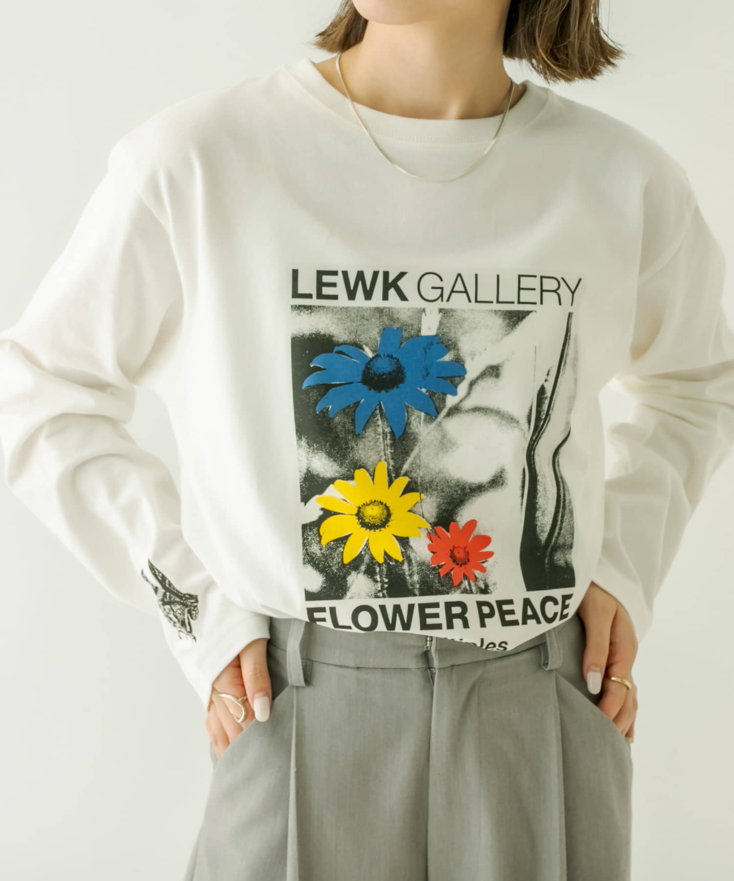 LEWK FLOWER ロングTシャツ | mystic(ミスティック)ライフスタイル