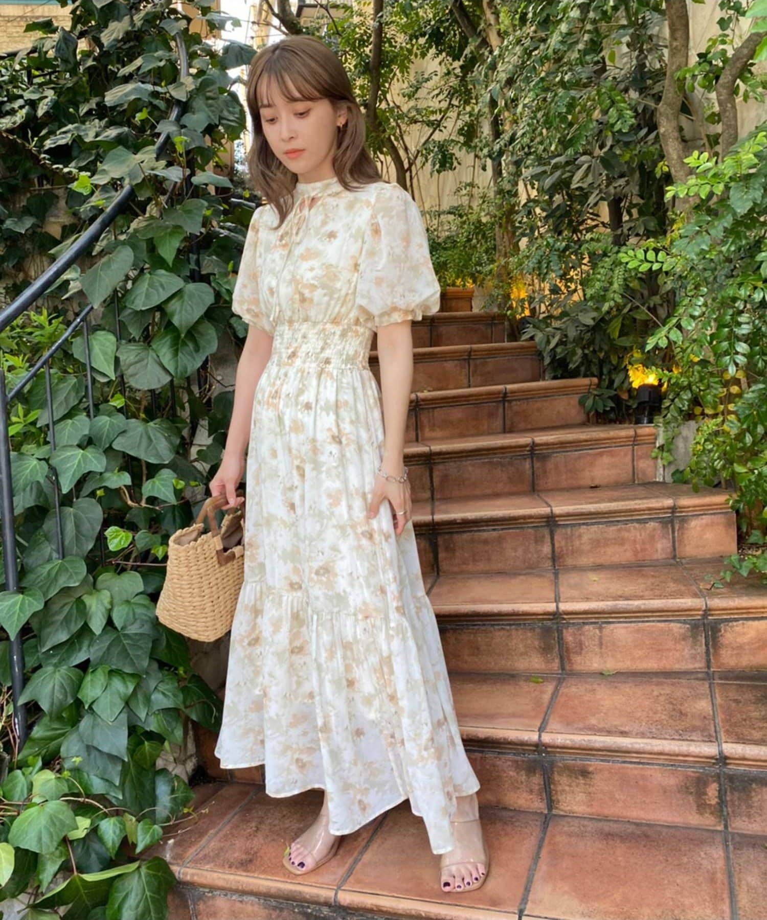 夏服【美品】kate spade new york 花柄 ワンピース - ひざ丈ワンピース