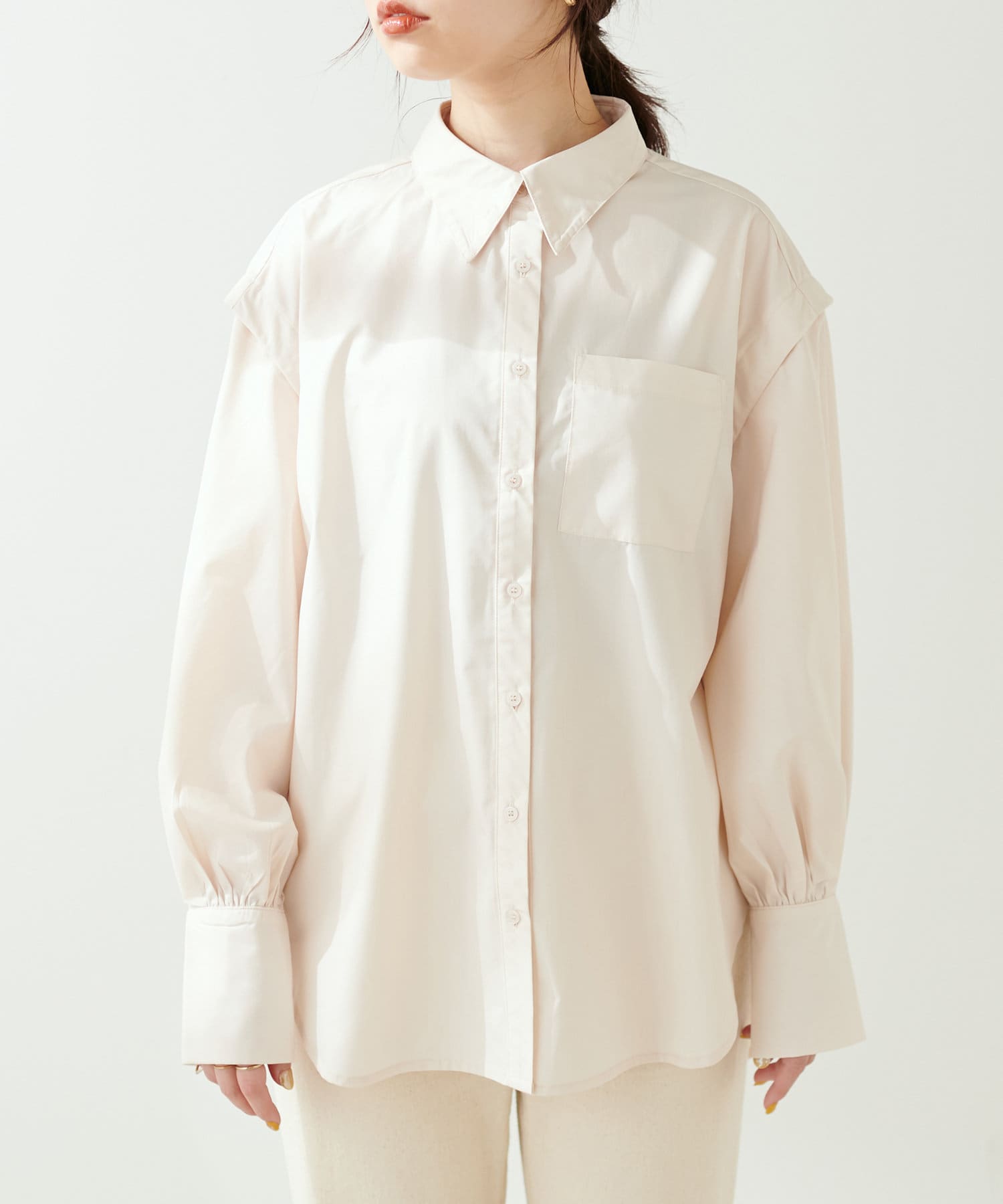 肩あきボリュームスリーブシャツ natural couture(ナチュラルクチュール)レディース PAL CLOSET(パルクローゼット)  パルグループ公式ファッション通販サイト