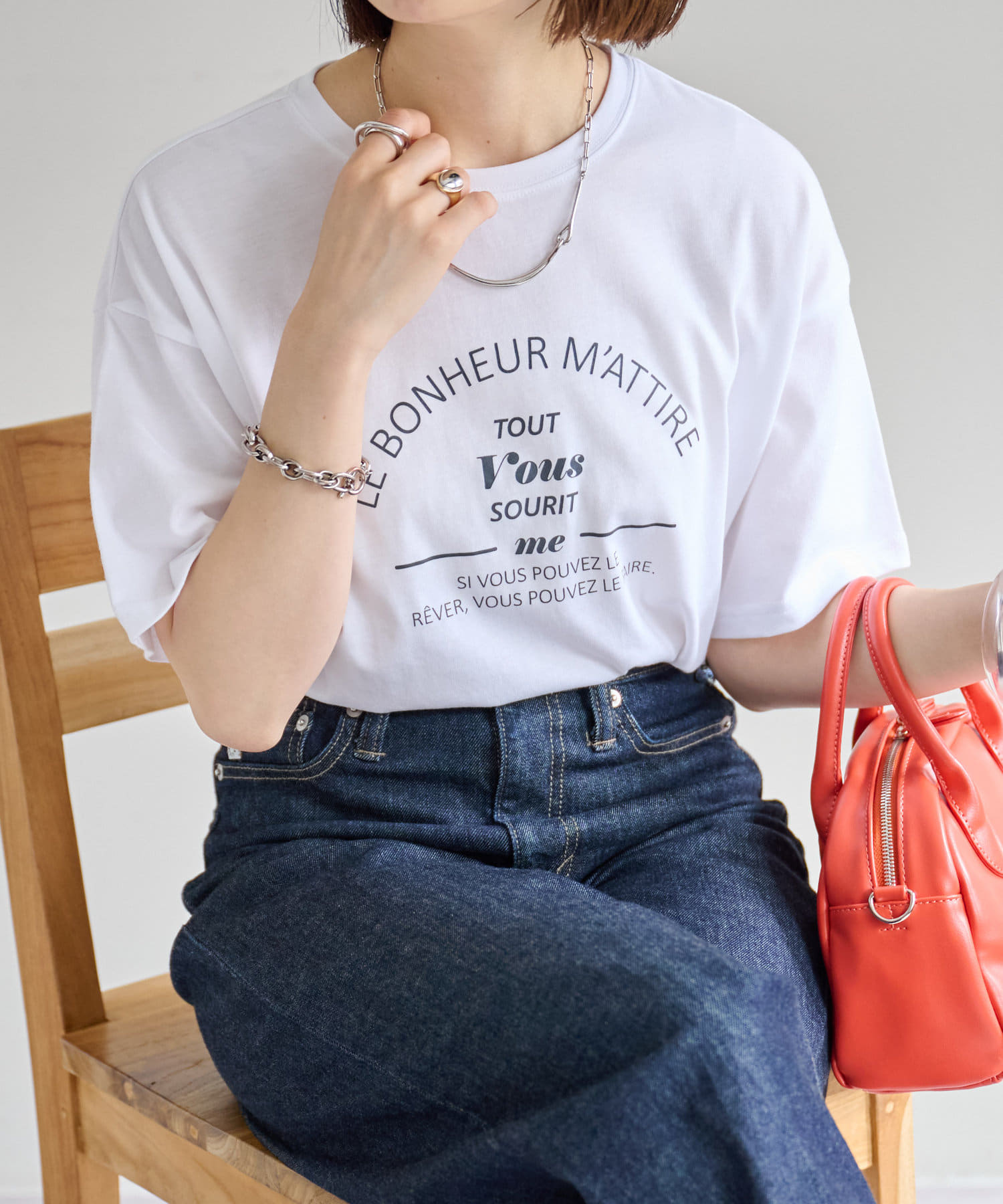 Web限定 カフェモチーフロゴtシャツ Discoat ディスコート レディース Pal Closet パルクローゼット パルグループ公式ファッション通販サイト