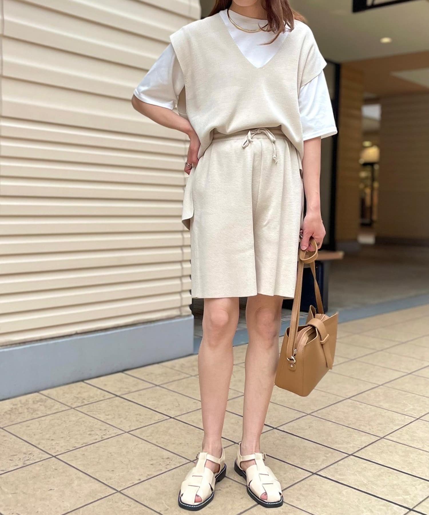 Setアイテム 麻風大人ニットアップ Nice Claup Outlet ナイスクラップ アウトレット レディース Pal Closet パルクローゼット パルグループ公式ファッション通販サイト