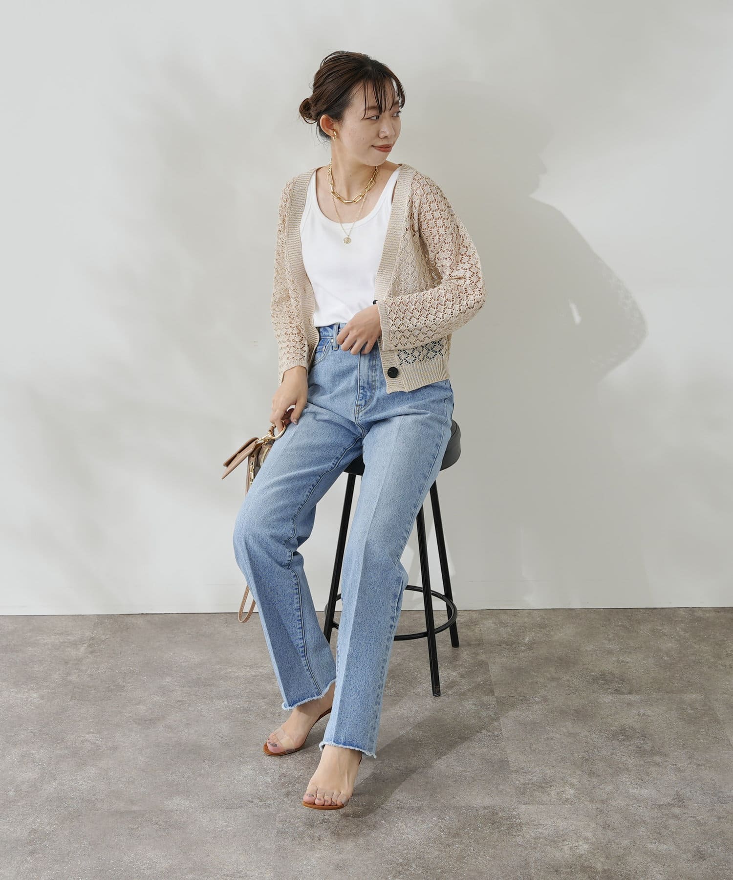 トゥモローランド透かし編みショートカーディガン 透かし編み ショートボレロ（カーディガン/ボレロ）｜TO BE CHIC