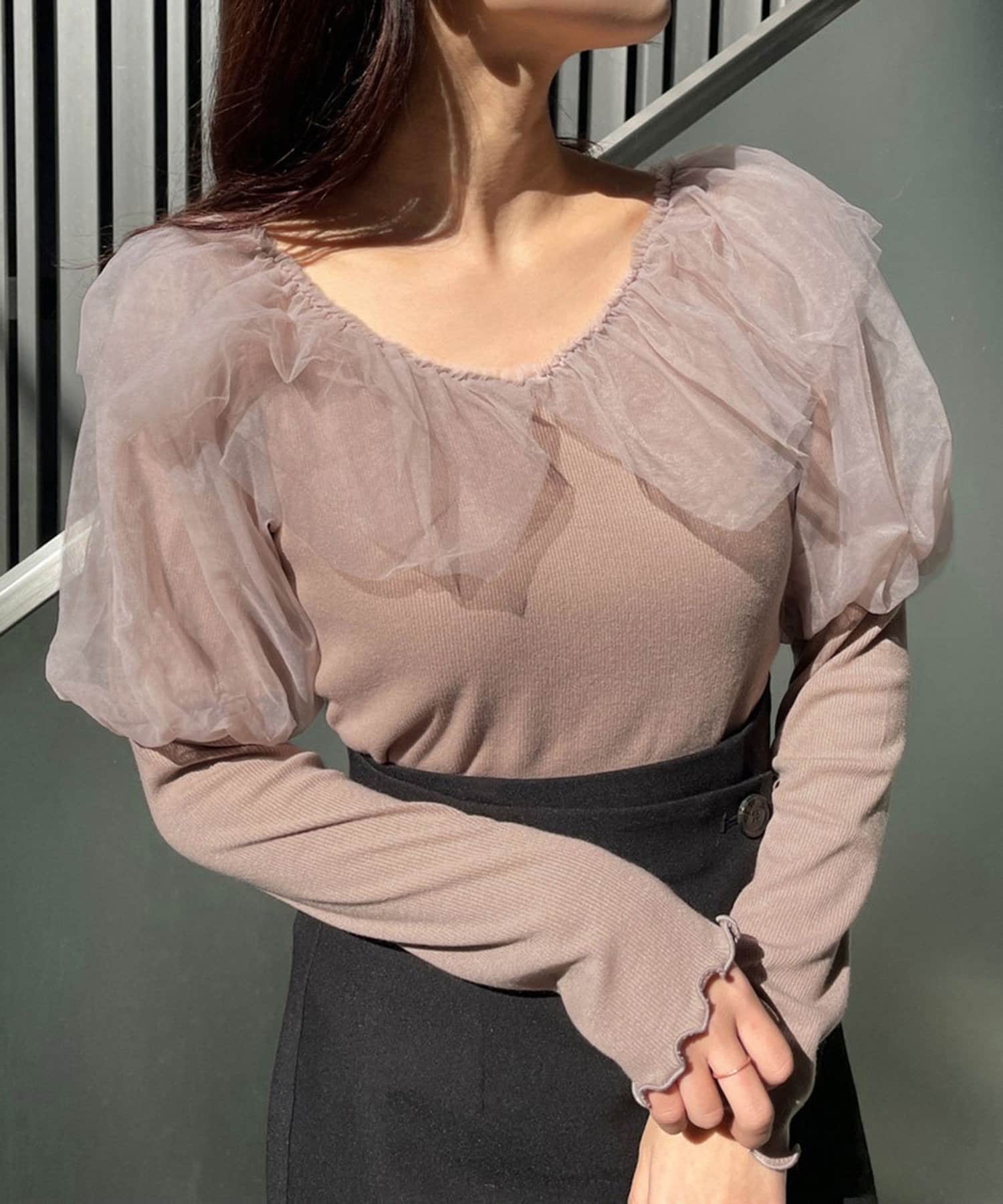 NICE CLAUP / OLIVE des OLIVE OUTLET(ナイスクラップ  / オリーブ デ オリーブ アウトレット) テレコチュールTops