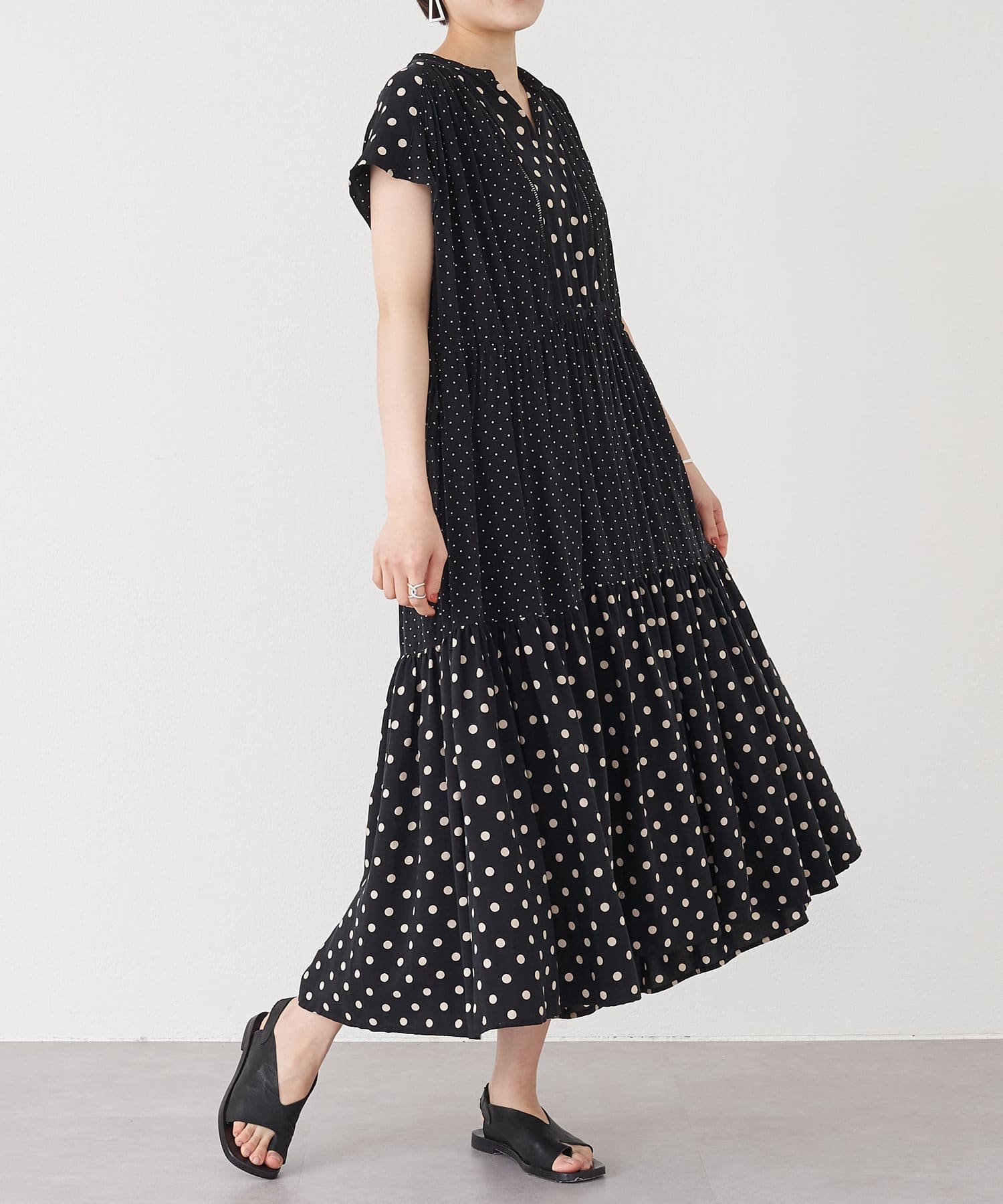 ドットコンビワンピース Beardsley ビアズリー レディース Pal Closet パルクローゼット パルグループ公式ファッション通販サイト