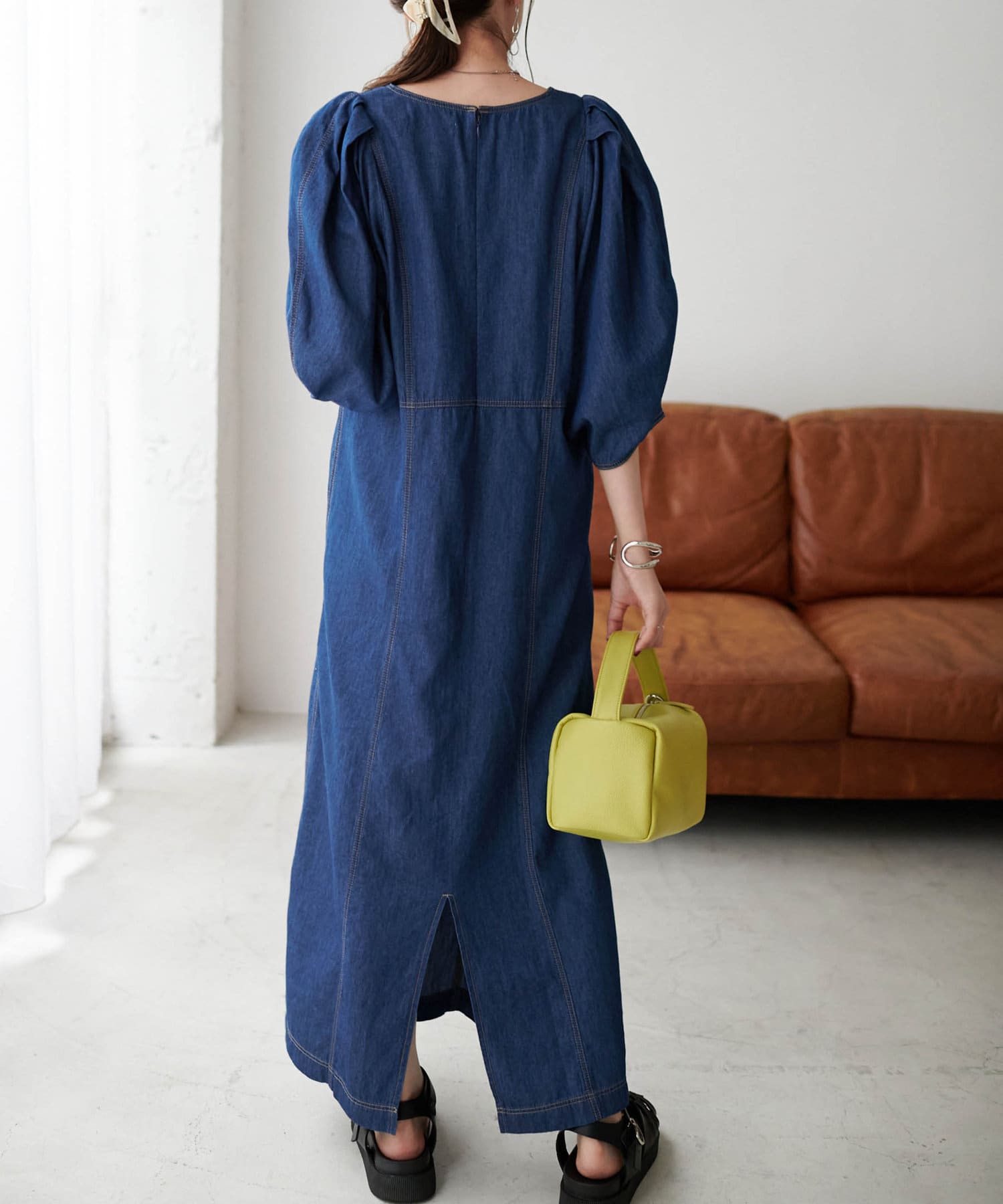 袖ボリューム切替ワンピース Discoat ディスコート レディース Pal Closet パルクローゼット パルグループ公式ファッション通販サイト