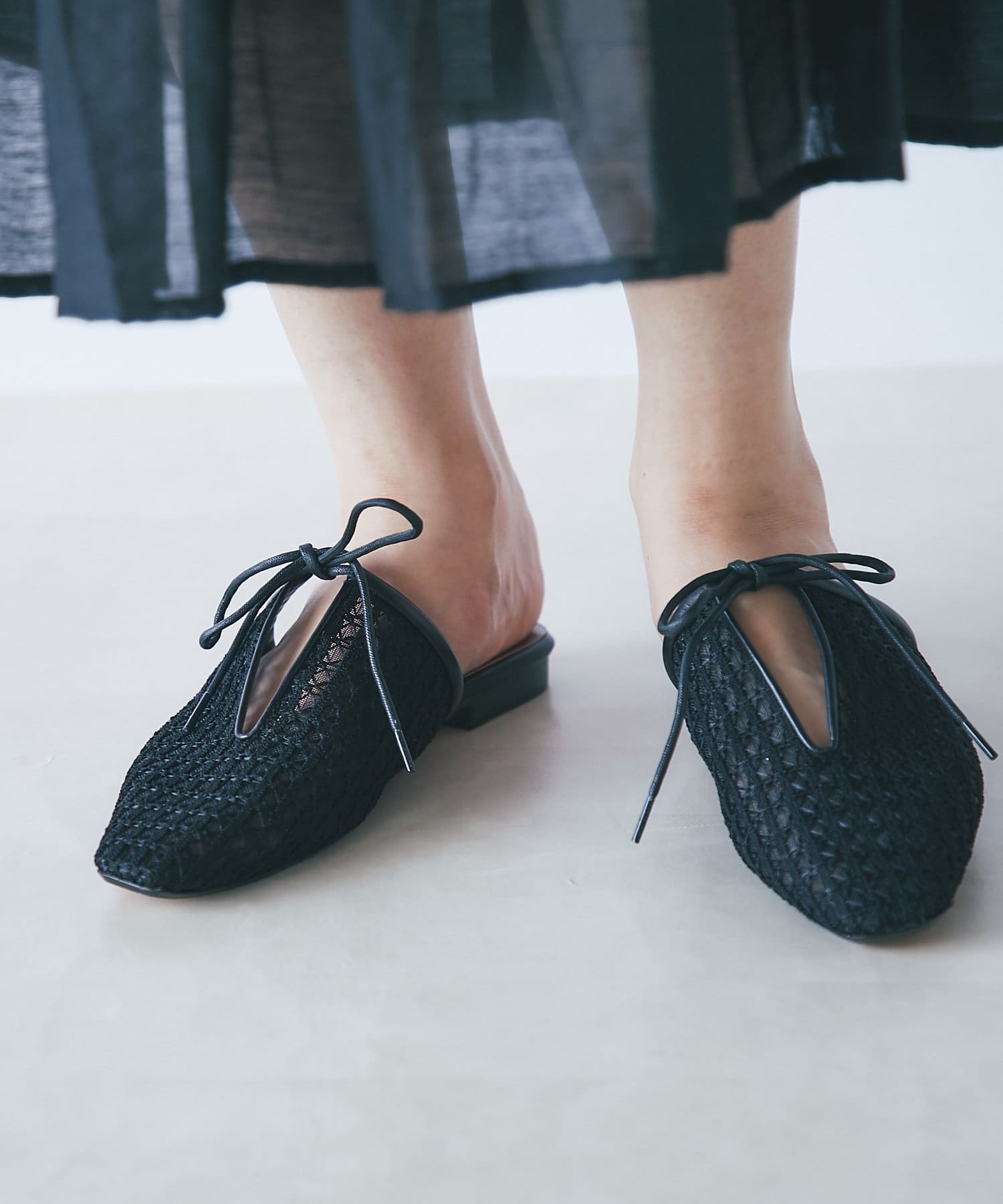 un dix cors(アンディコール) 【ROKOTA（ロコタ）】メッシュリボンシューズ