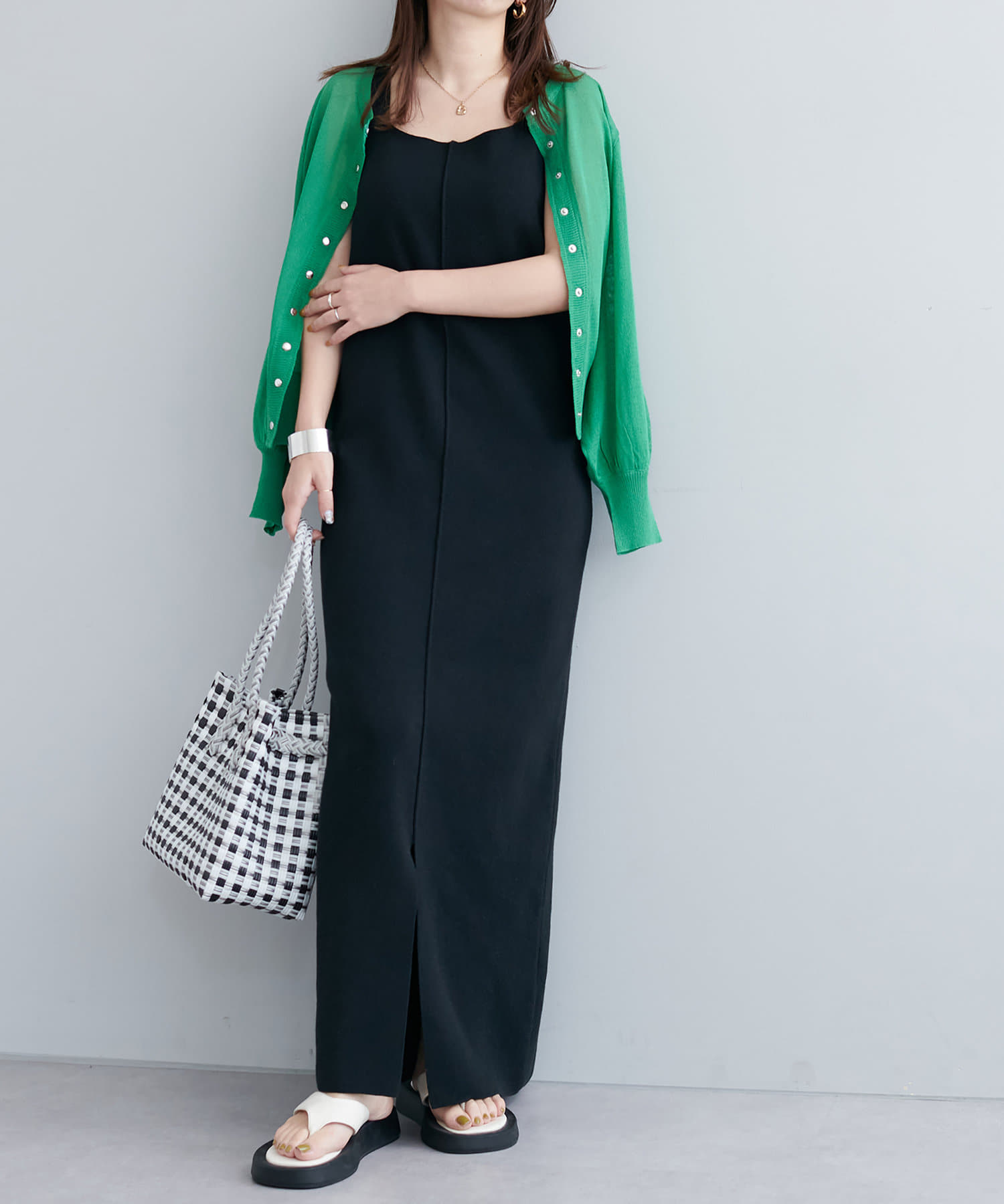 Traditional Weatherwear マキシワンピース オリーブ