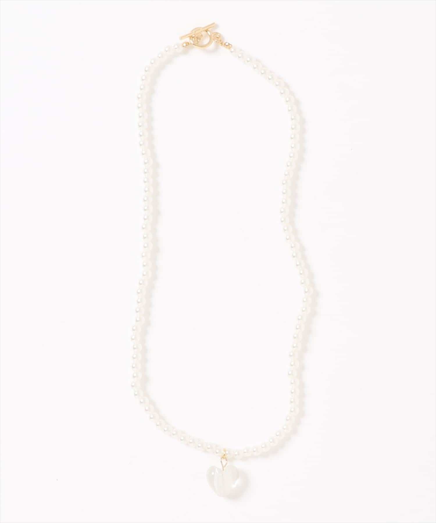 natural couture(ナチュラルクチュール) クリアハートチェーンネックレス