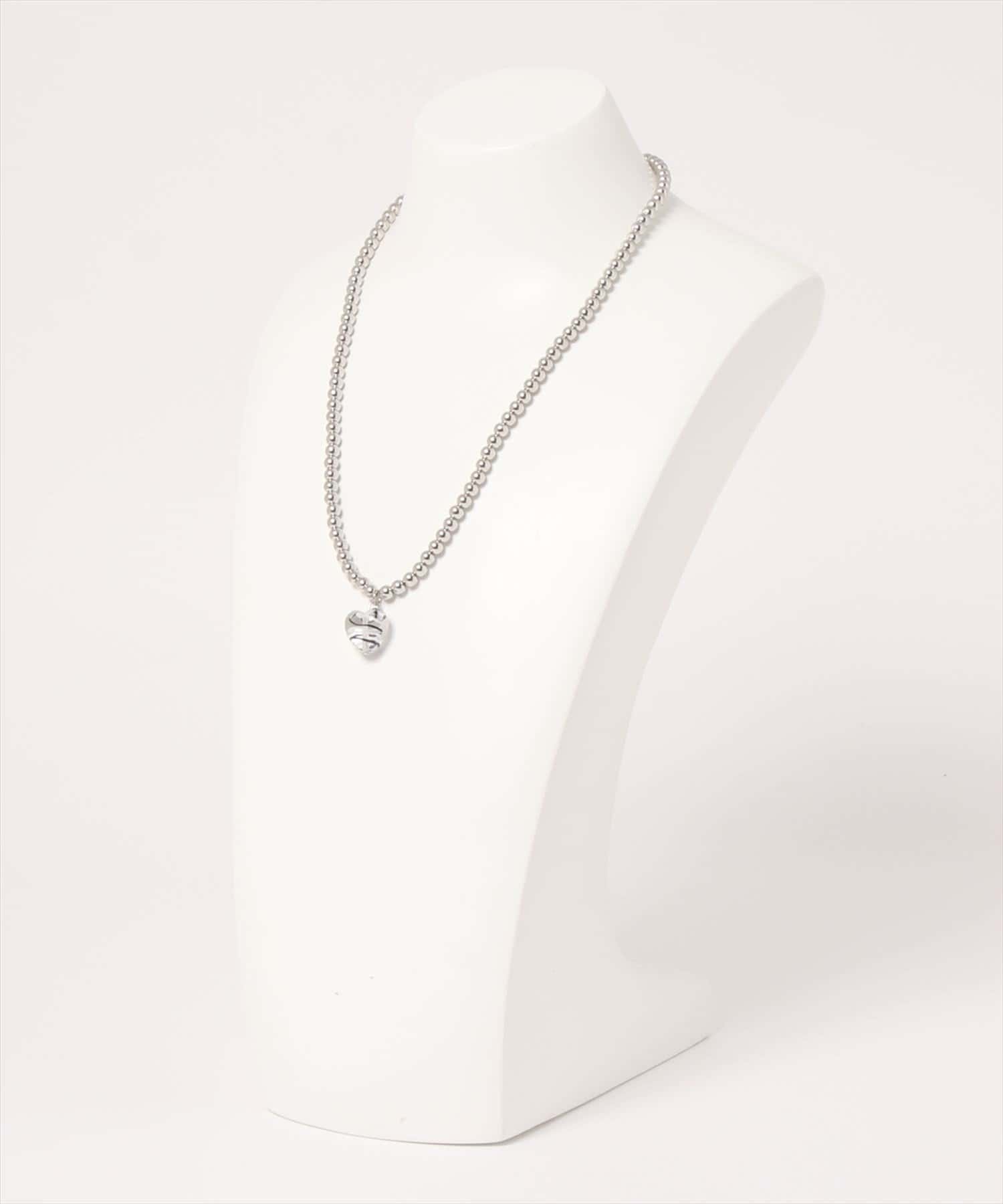 natural couture(ナチュラルクチュール) クリアハートチェーンネックレス