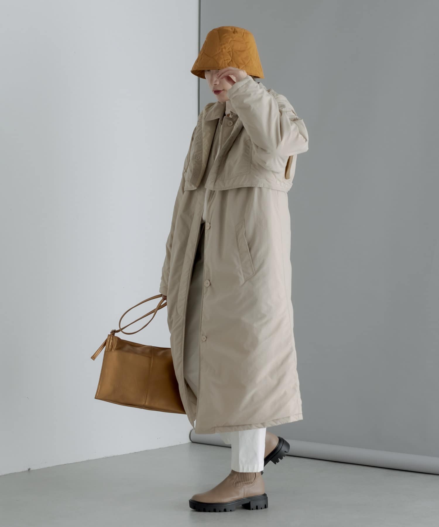 BURLAP OUTFITTER】手洗い可・中綿ロングコート | ear PAPILLONNER 