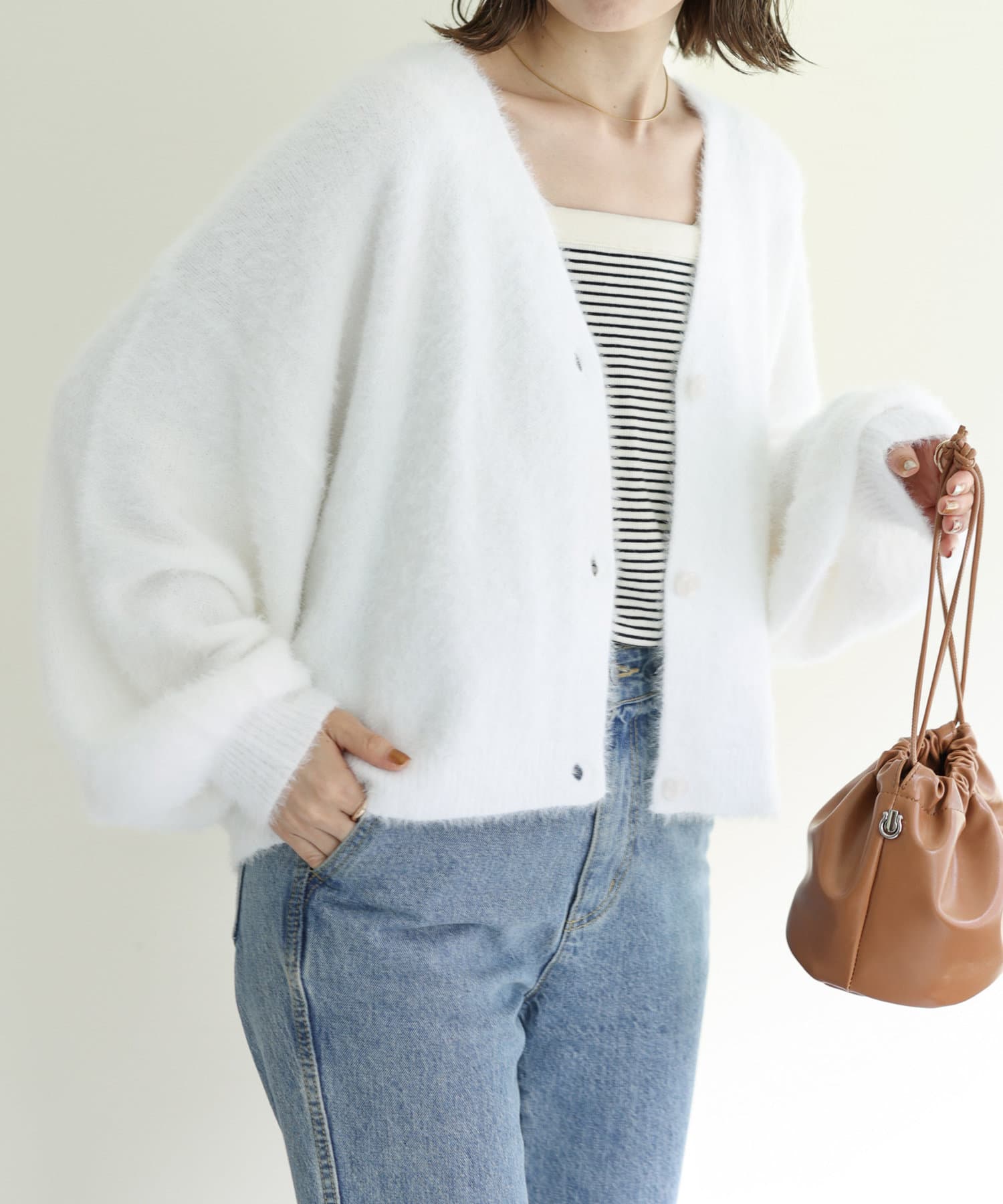WEB限定】シャギーヤーンショート丈カーデ | Discoat(ディスコート)レディース | PAL CLOSET(パルクローゼット) -  パルグループ公式ファッション通販サイト