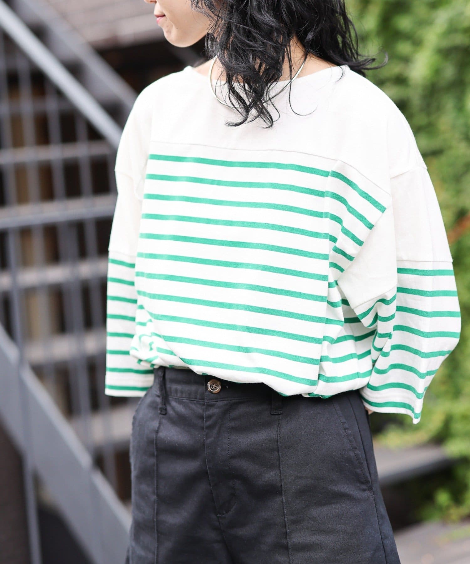 パネル切替ボーダー5分袖TEE CIAOPANIC TYPY(チャオパニックティピー)レディース PAL CLOSET(パルクローゼット)  パルグループ公式ファッション通販サイト