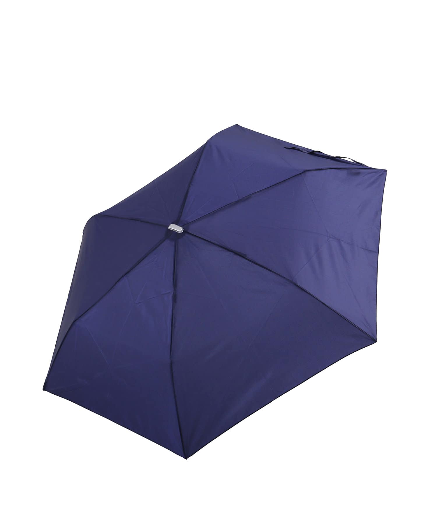 3COINS(スリーコインズ) ファッション雑貨 ポケフラットロゴ折り畳み傘 ネイビー