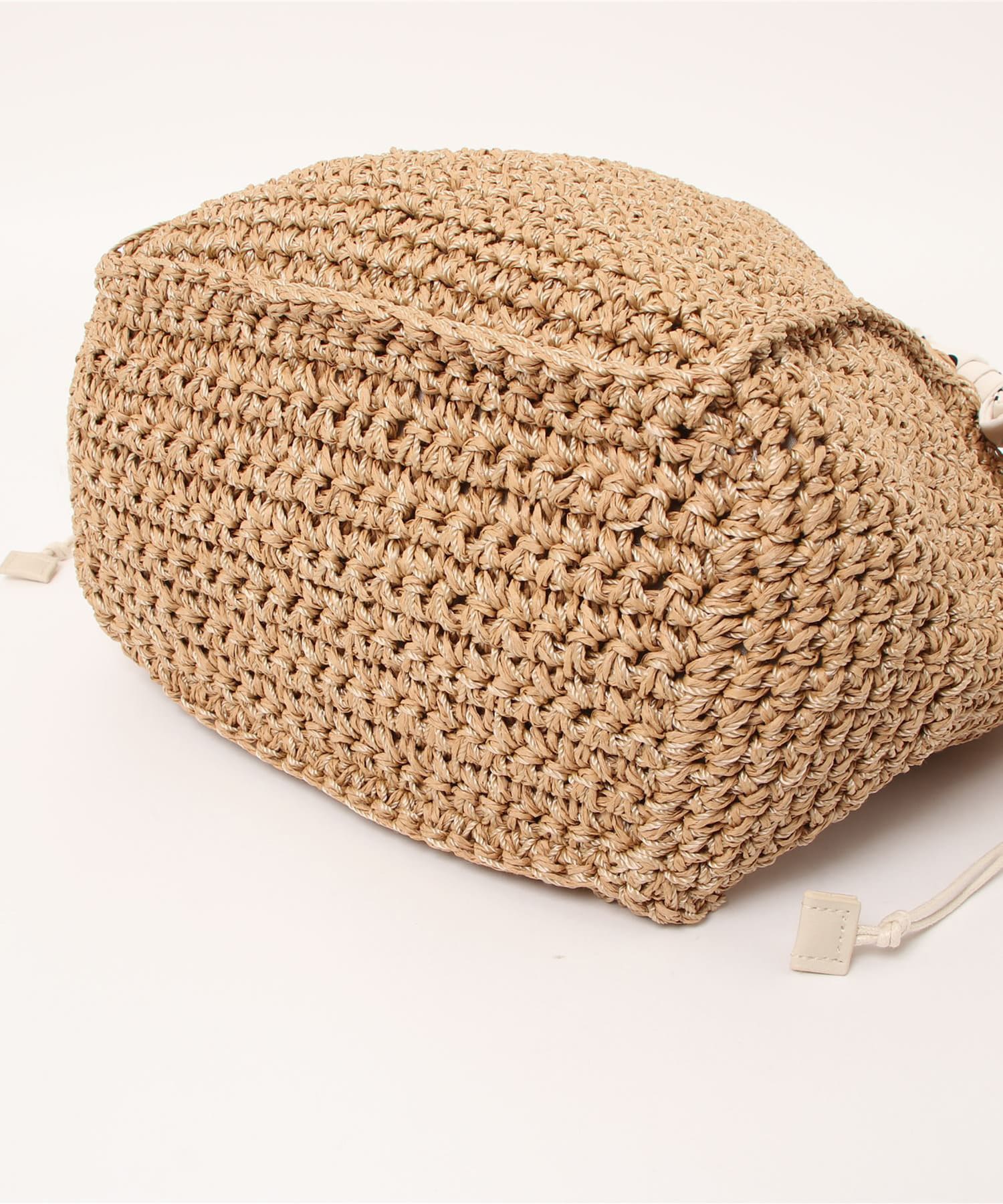 natural couture(ナチュラルクチュール) リボンスカーフ持ち手トートバッグ