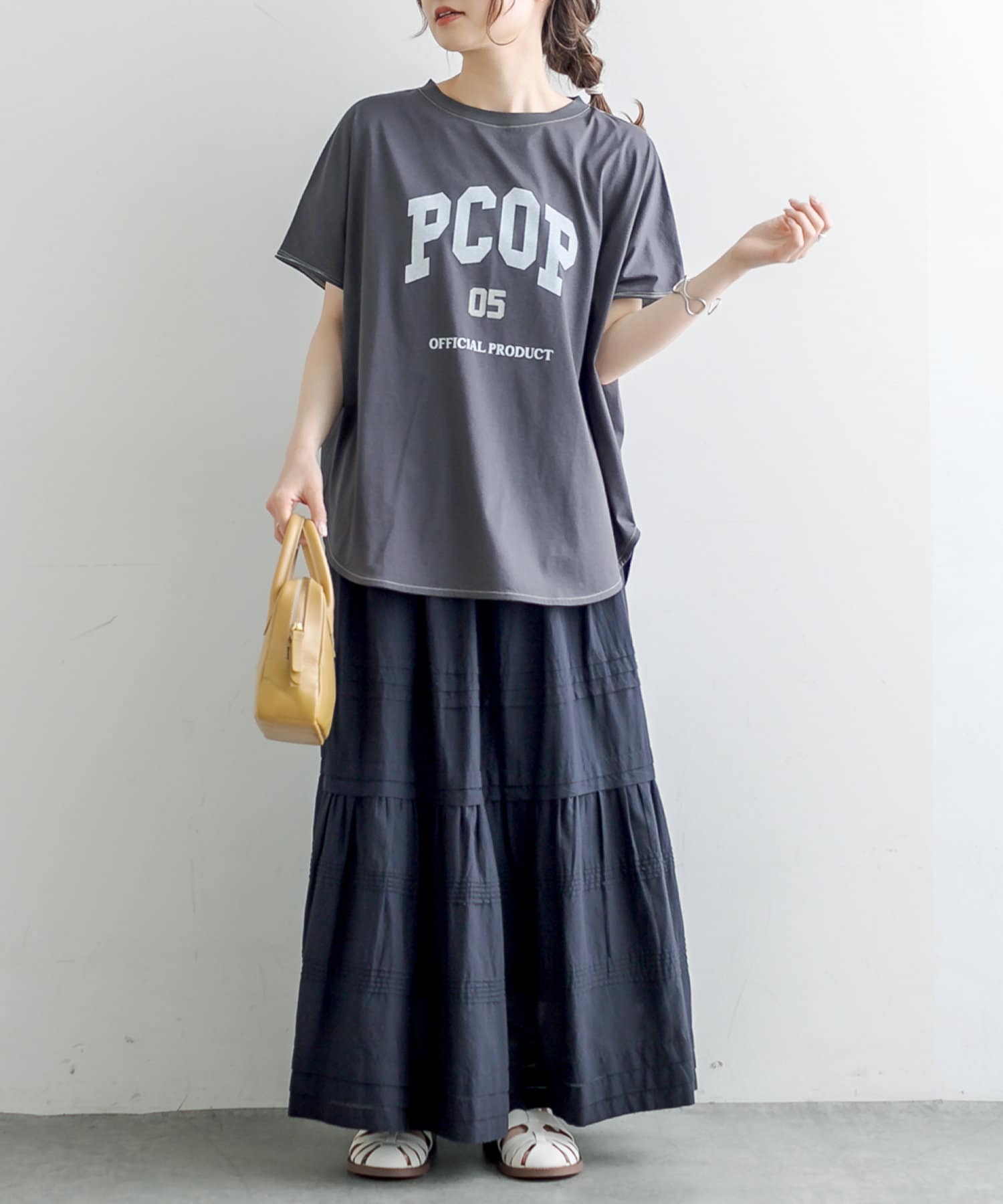 PUAL CE CIN(ピュアルセシン) シルケットPCOP Tシャツ