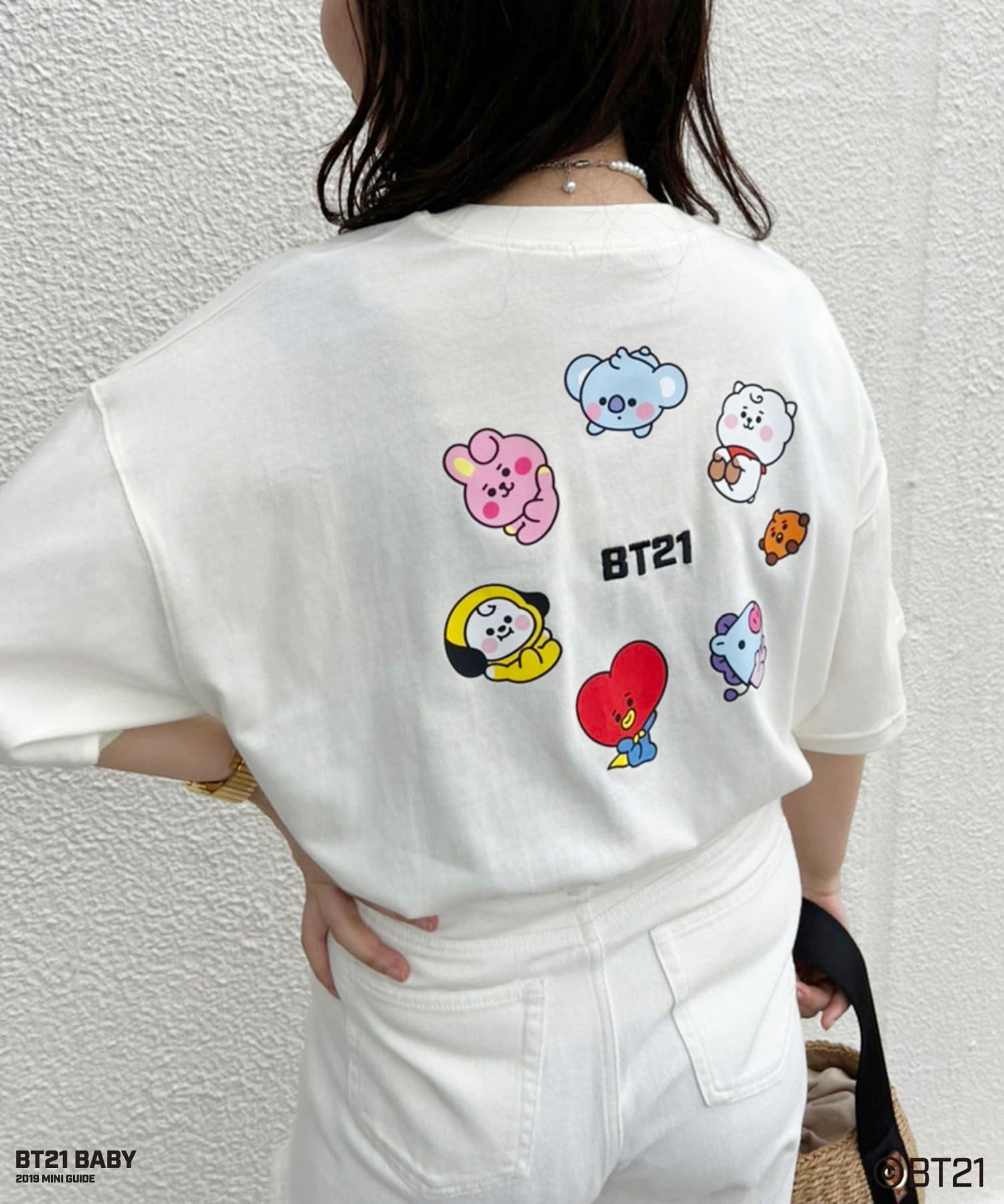 Bt21 プリント刺しゅうtee One After Another Nice Claup ワンアフターアナザー ナイスクラップ レディース Pal Closet パルクローゼット パルグループ公式ファッション通販サイト