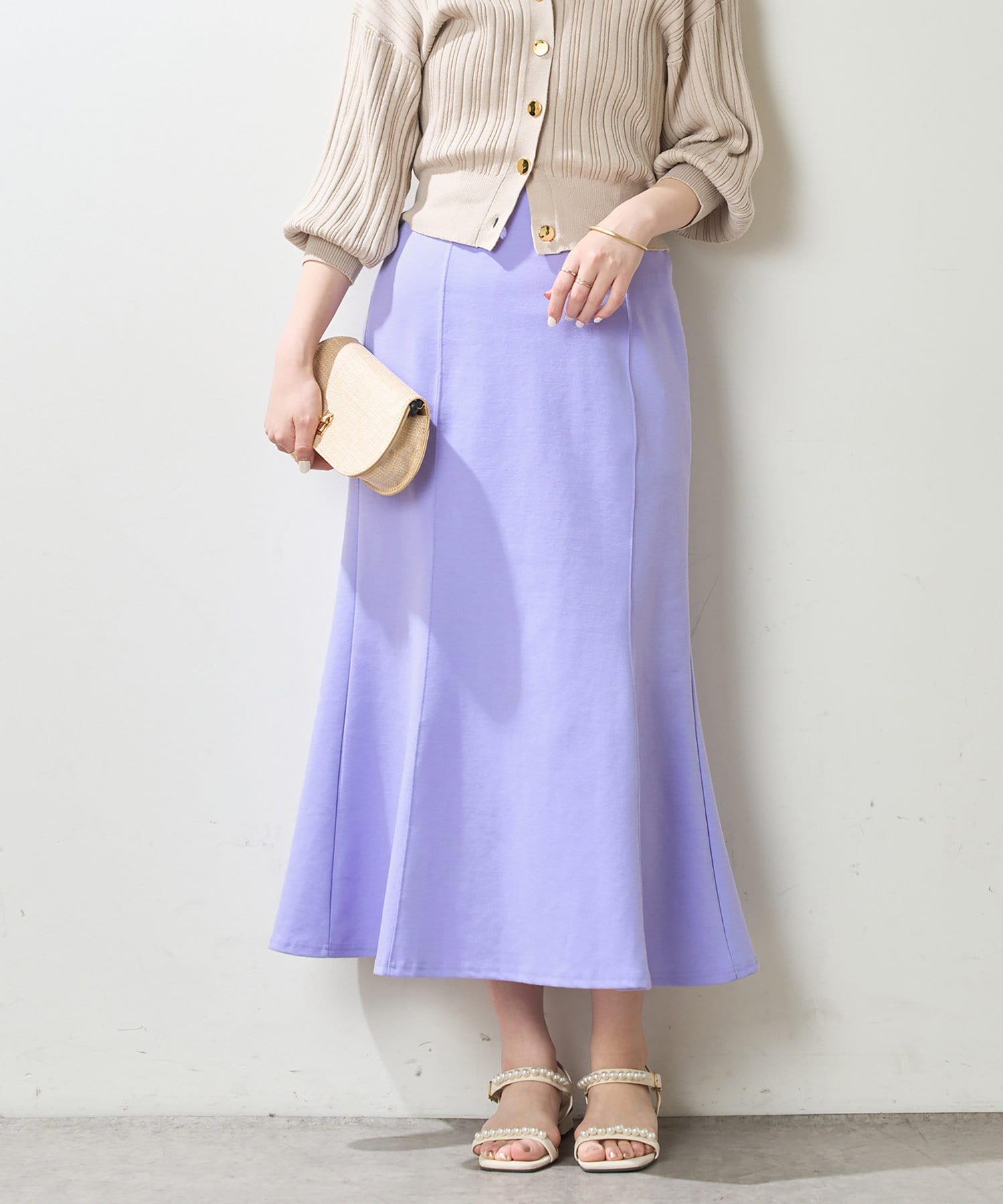 NICE CLAUP / OLIVE des OLIVE OUTLET(ナイスクラップ  / オリーブ デ オリーブ アウトレット) 【natural couture】カットソーマーメイドスカート