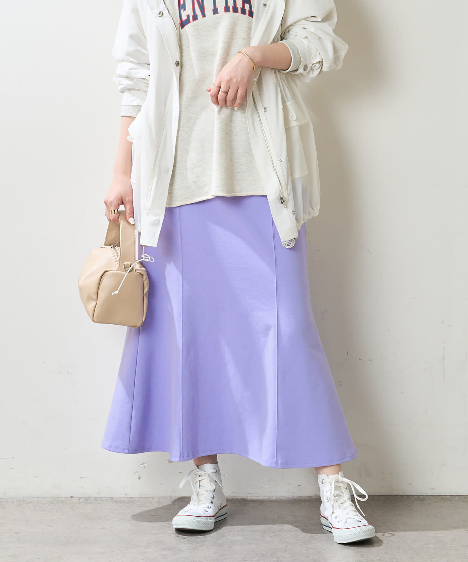 NICE CLAUP / OLIVE des OLIVE OUTLET(ナイスクラップ  / オリーブ デ オリーブ アウトレット) 【natural couture】カットソーマーメイドスカート